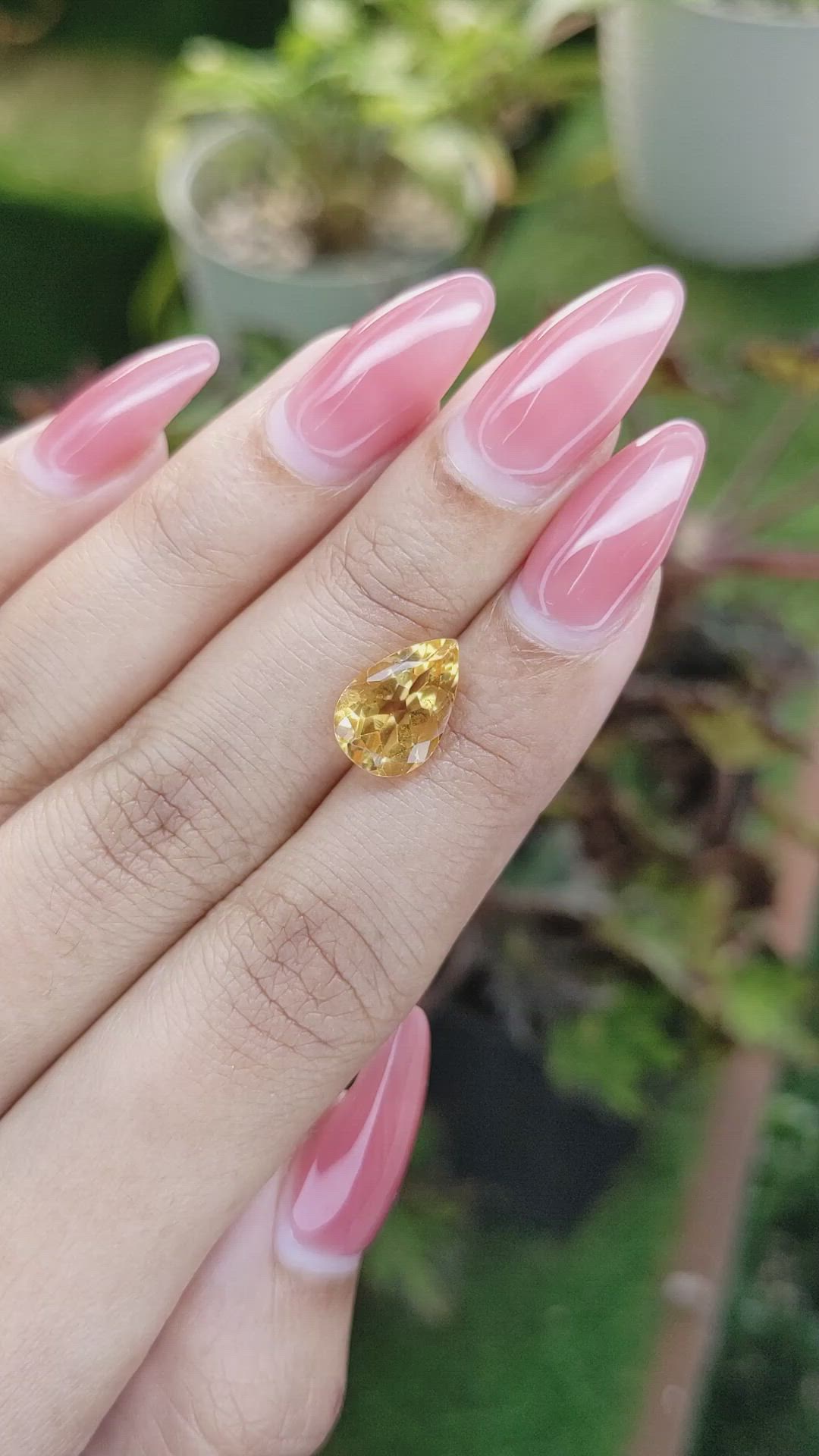 2.64 Ct. Citrine from Brazil Size Video