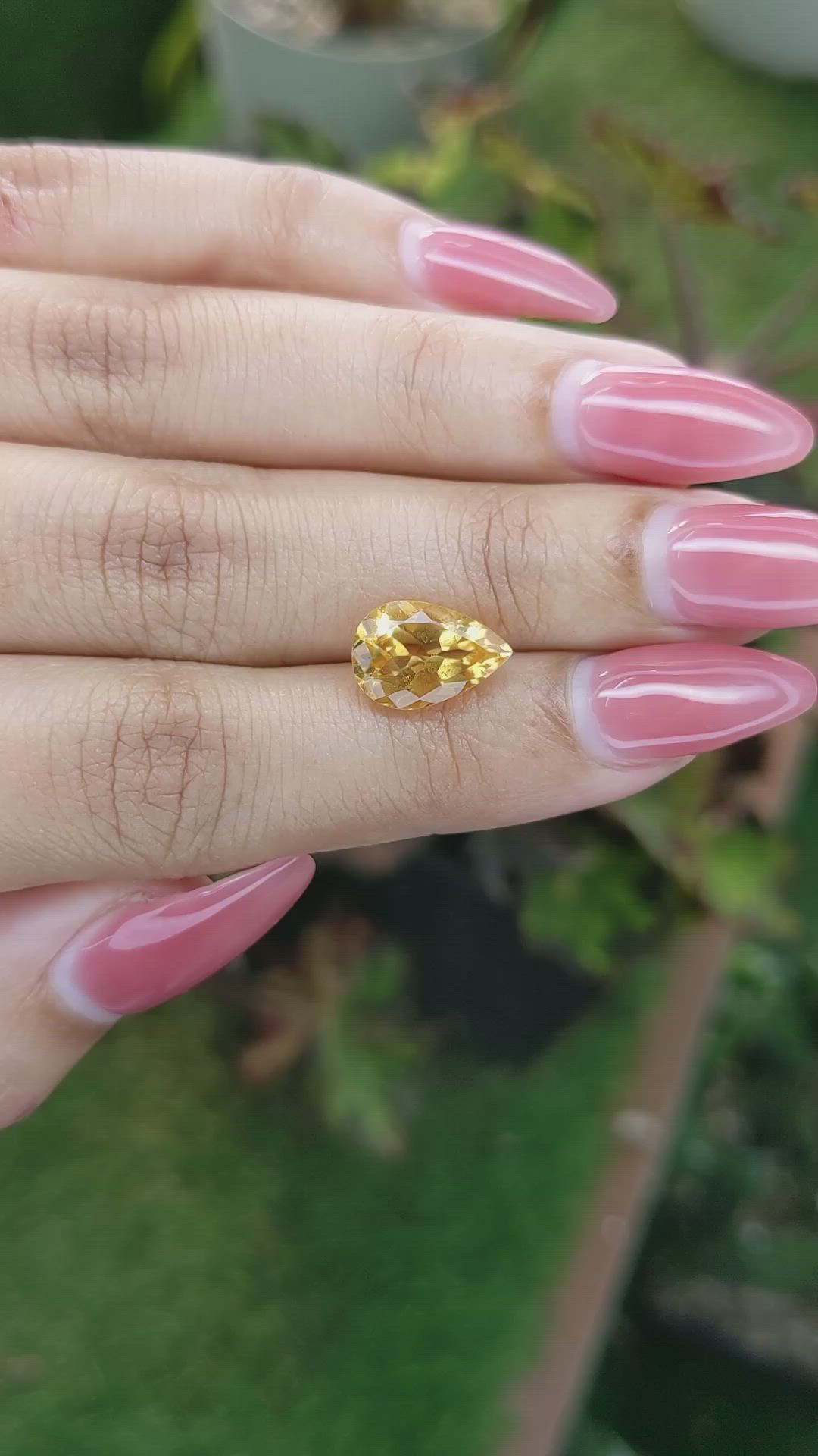 2.64 Ct. Citrine from Brazil Size Video