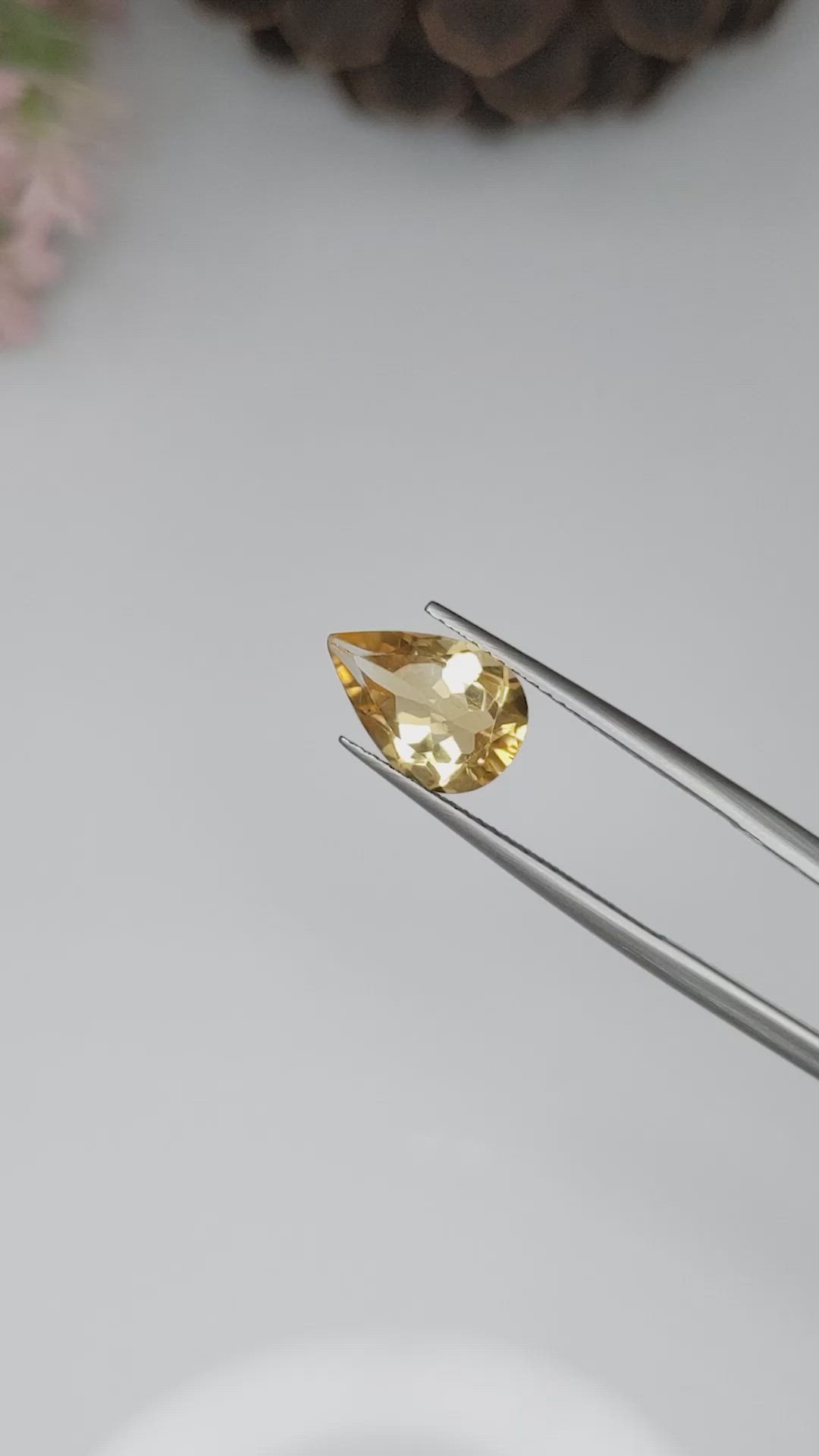 2.34 Ct. Citrine from Brazil Size Video