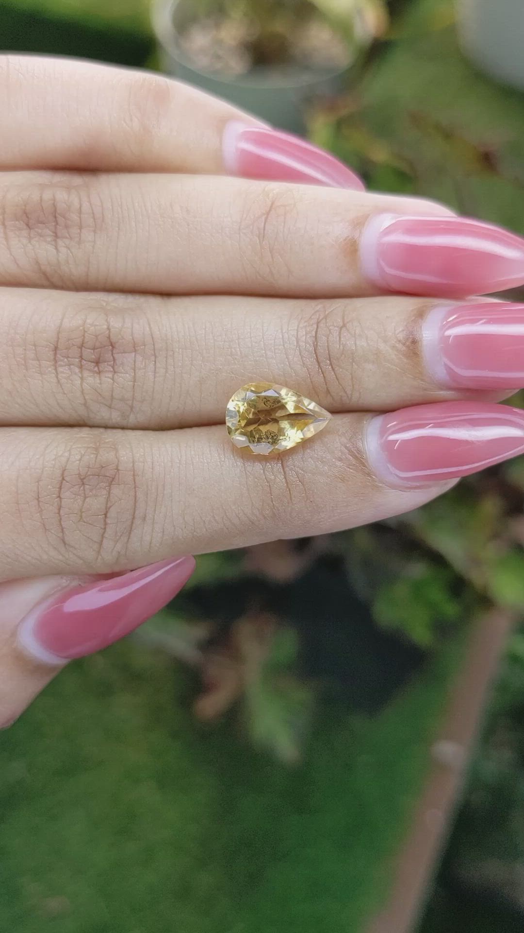 2.34 Ct. Citrine from Brazil Size Video
