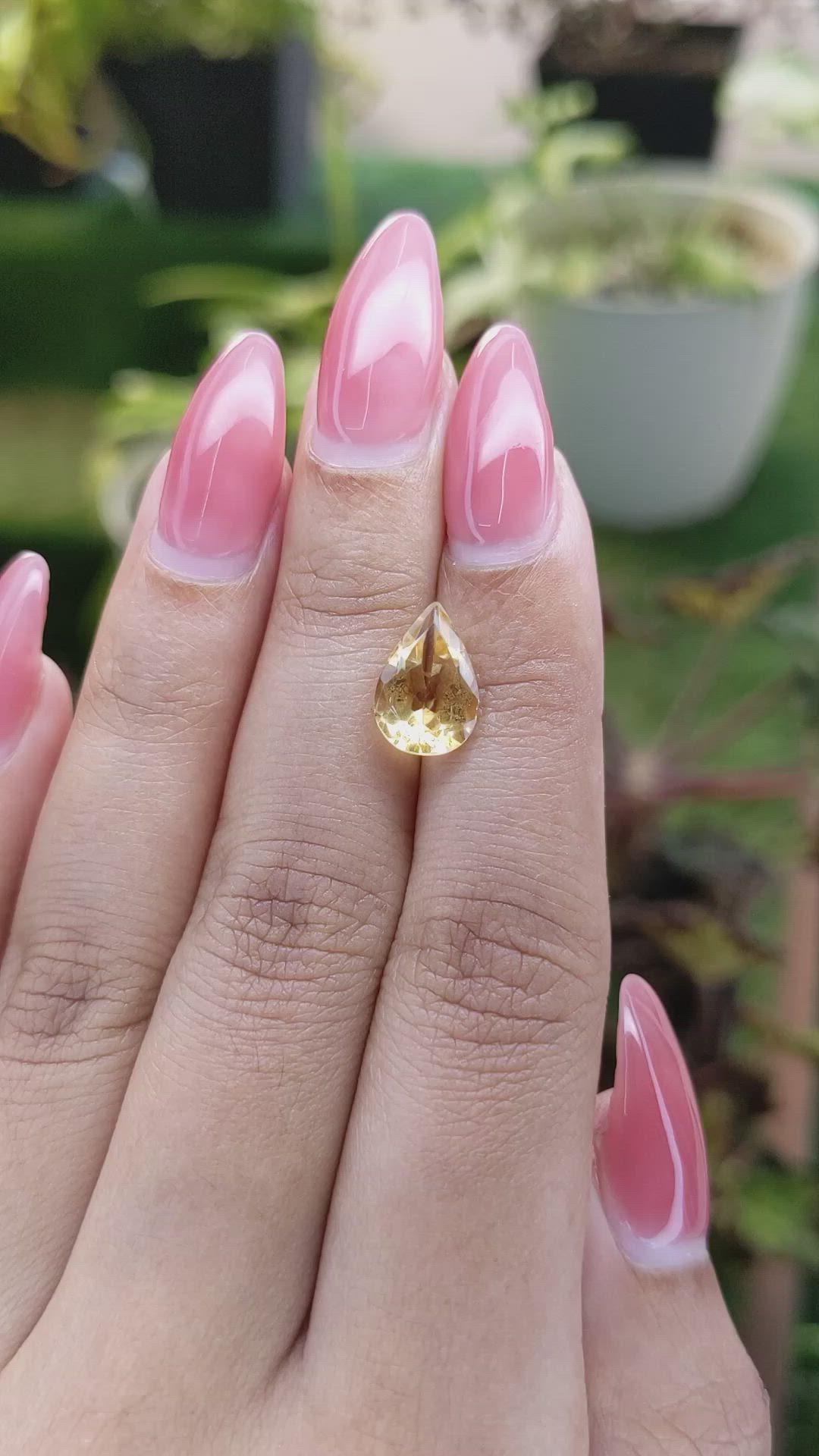 2.34 Ct. Citrine from Brazil Size Video