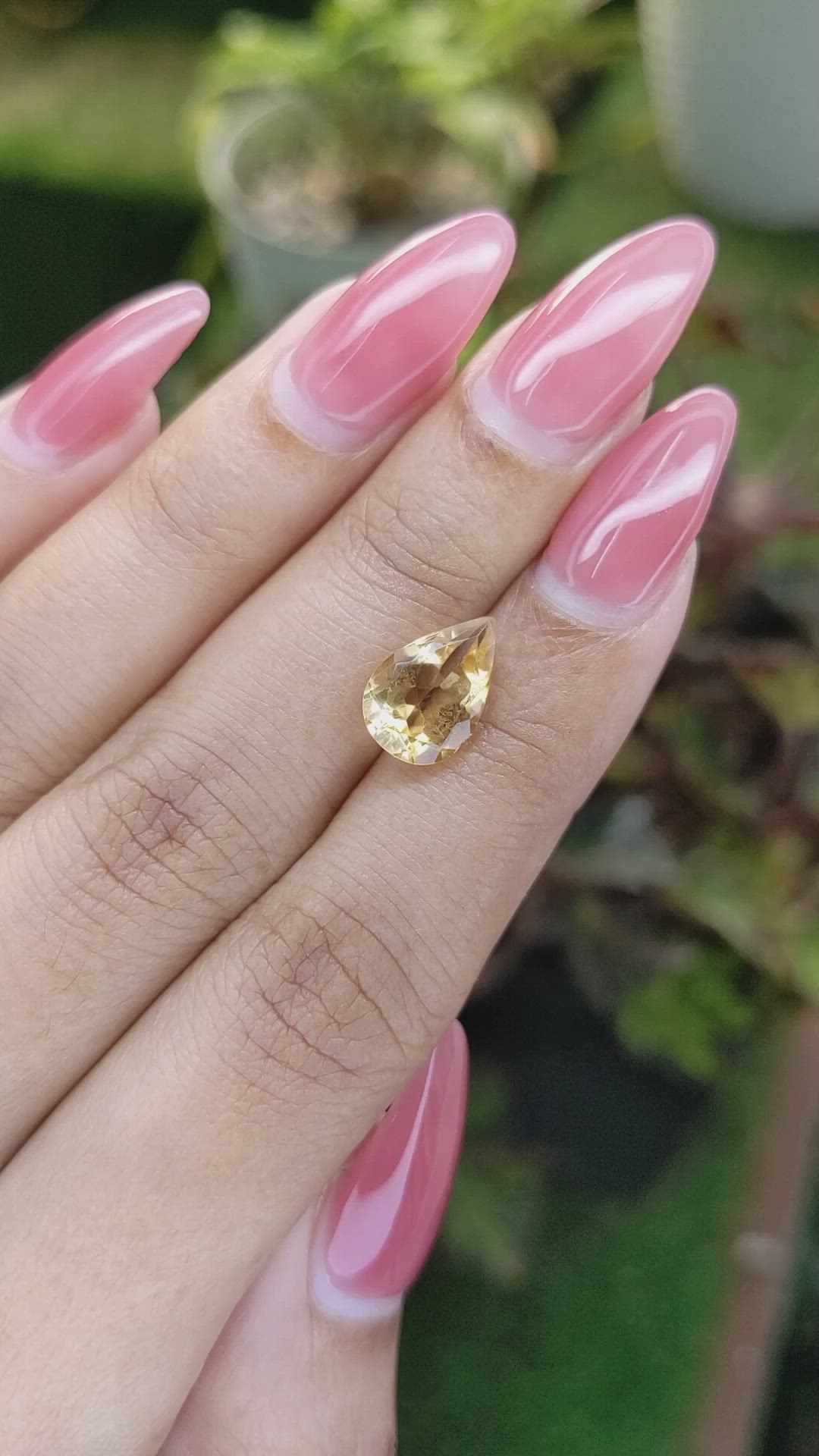 2.34 Ct. Citrine from Brazil Size Video