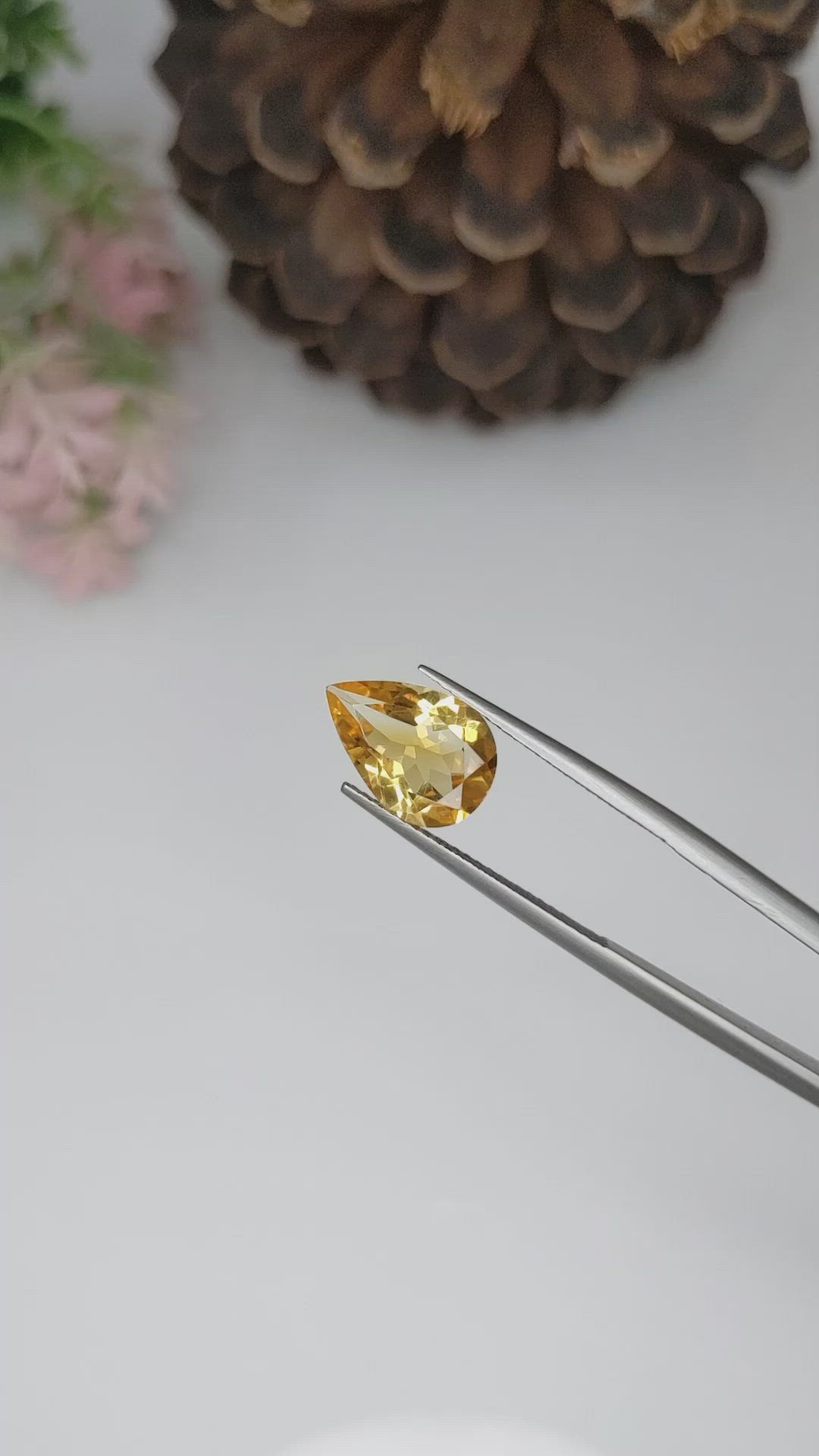 2.66 Ct. Citrine from Brazil Size Video