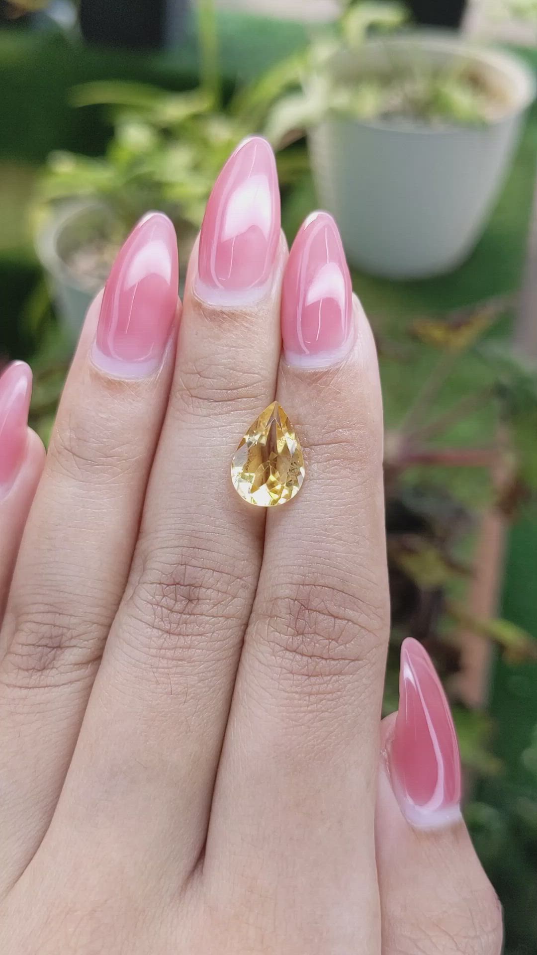 2.66 Ct. Citrine from Brazil Size Video