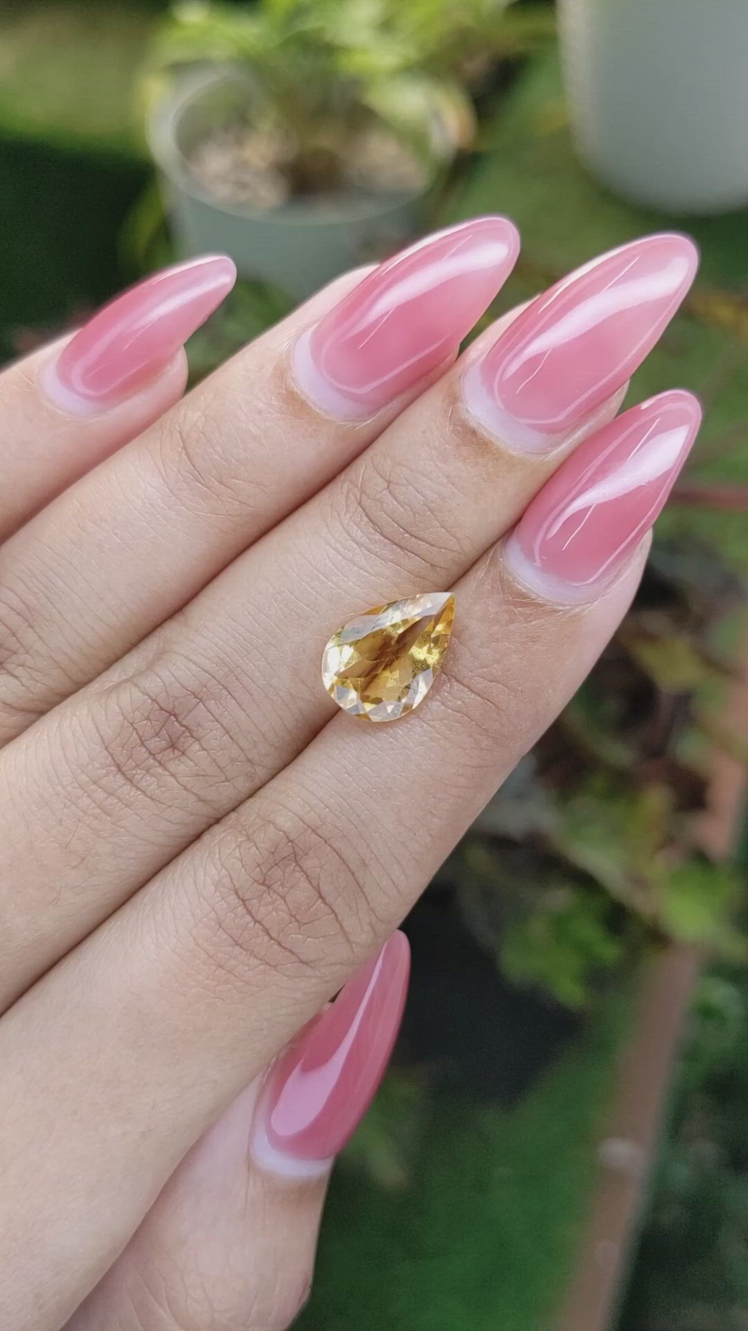 2.66 Ct. Citrine from Brazil Size Video