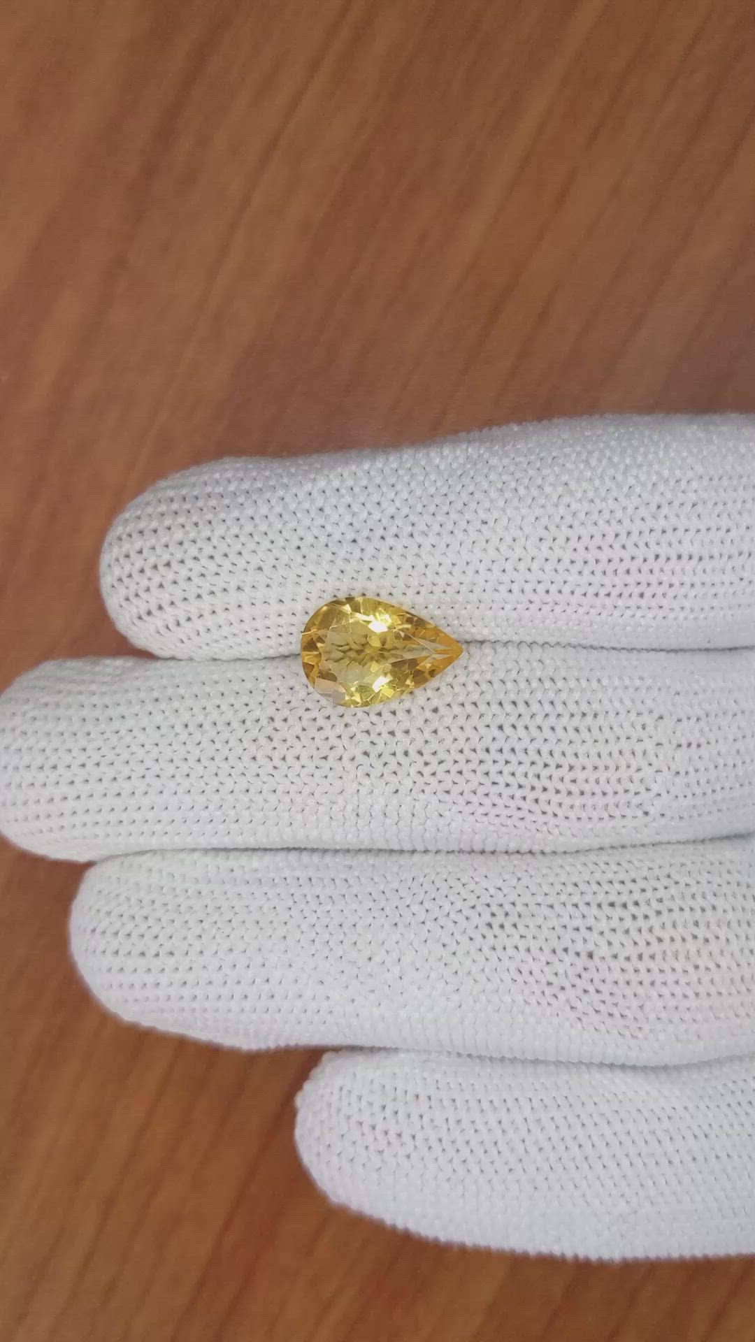 2.66 Ct. Citrine from Brazil Size Video