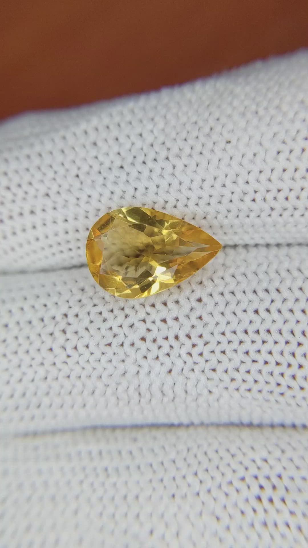 2.66 Ct. Citrine from Brazil Size Video