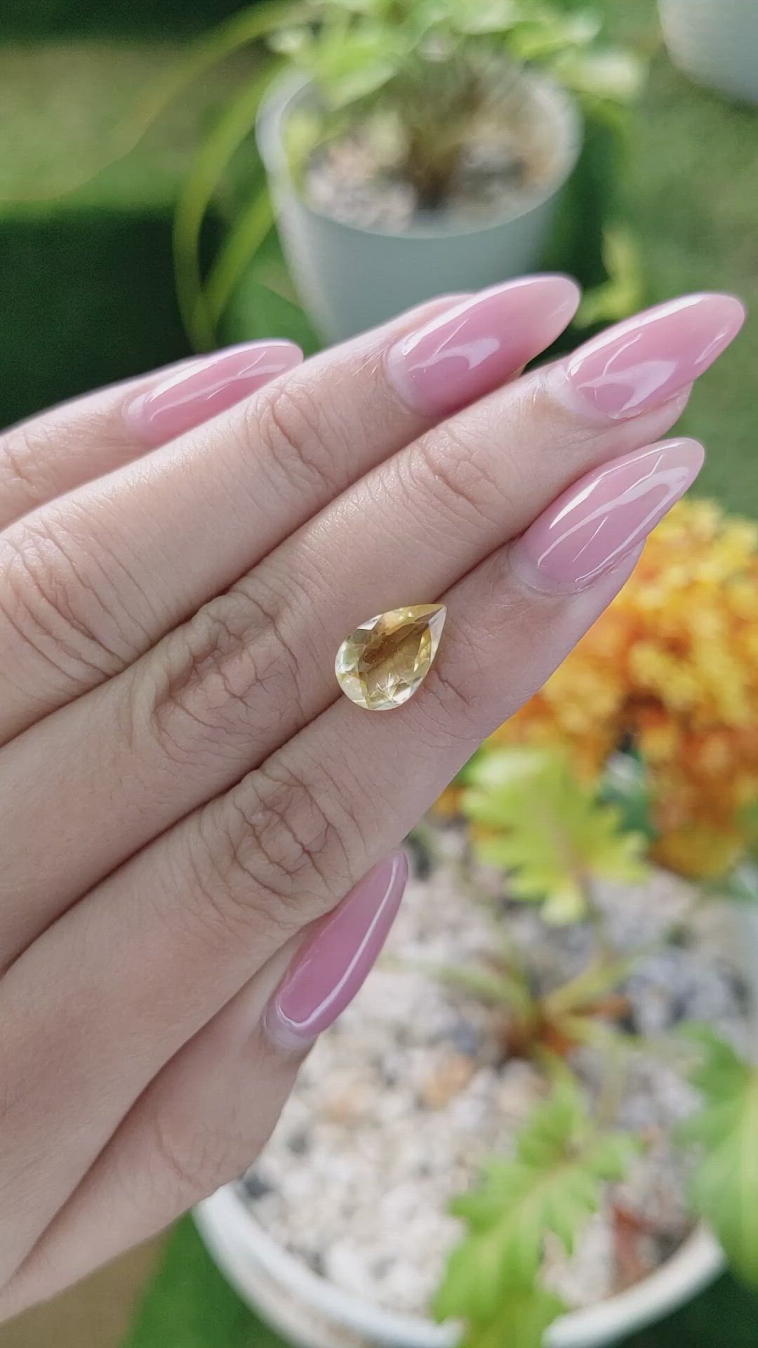 2.18 Ct. Citrine from Brazil Size Video
