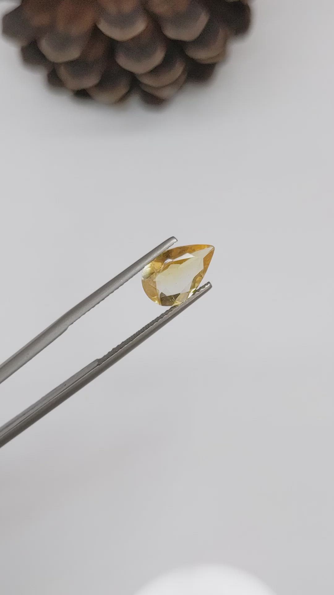 2.18 Ct. Citrine from Brazil Size Video