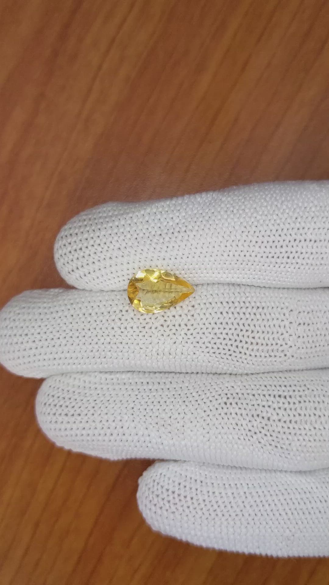 2.18 Ct. Citrine from Brazil Size Video