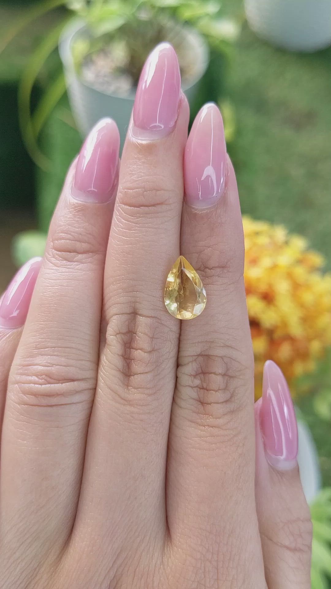 2.18 Ct. Citrine from Brazil Size Video