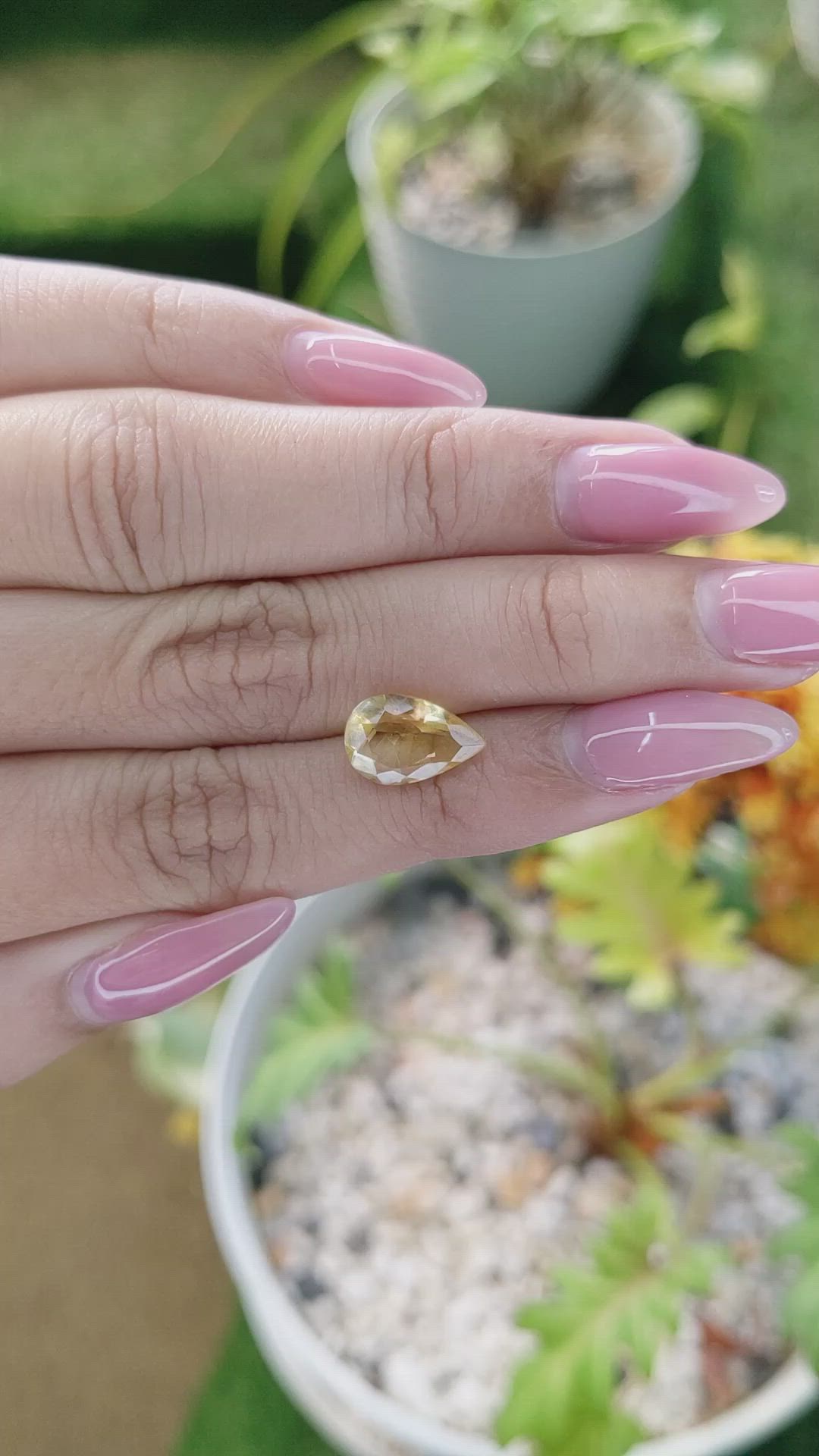 2.18 Ct. Citrine from Brazil Size Video