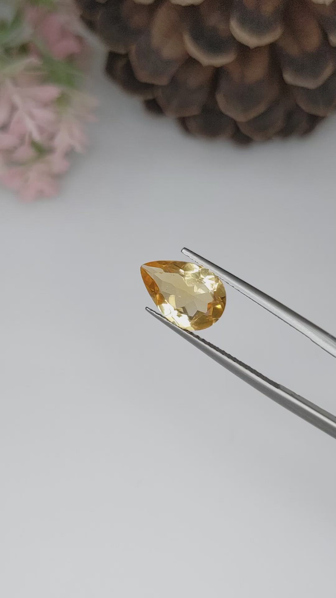 2.62 Ct. Citrine from Brazil Size Video