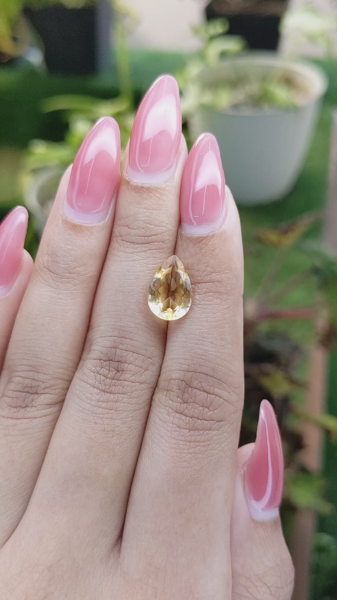 2.62 Ct. Citrine from Brazil Size Video