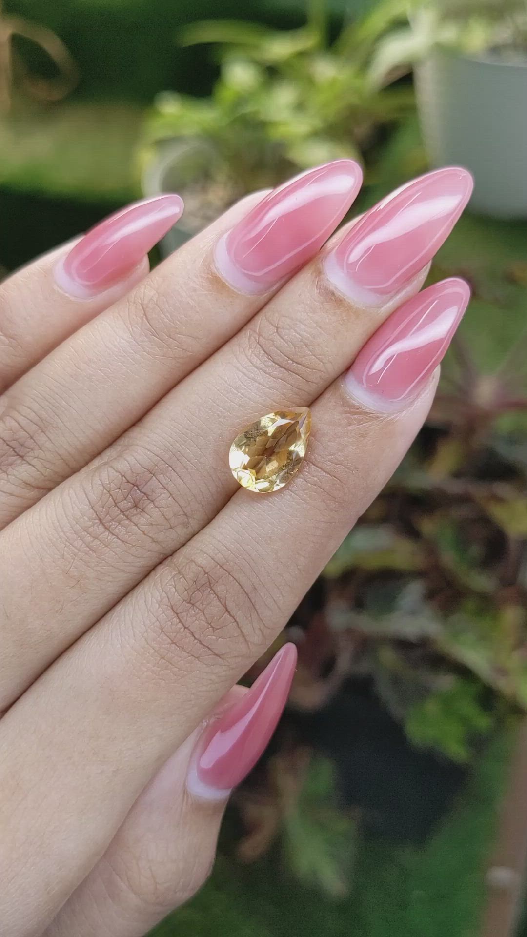 2.62 Ct. Citrine from Brazil Size Video