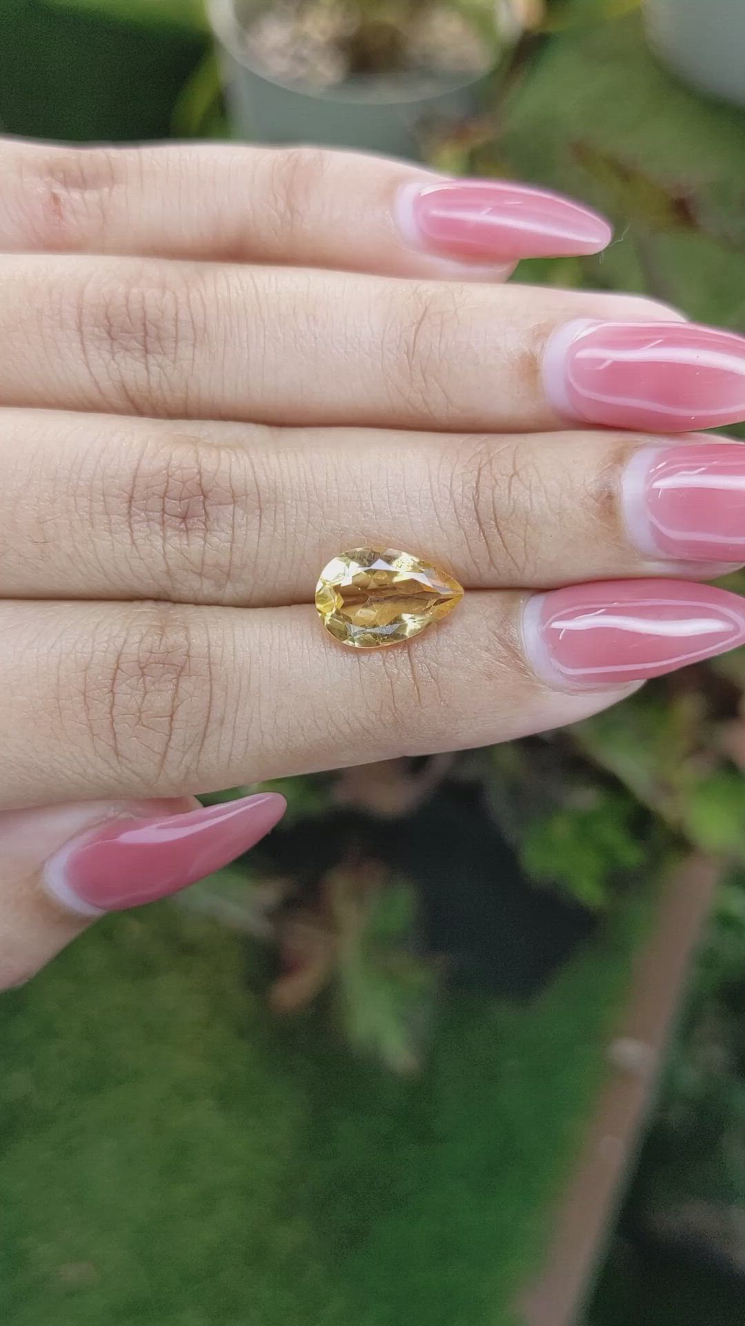 2.62 Ct. Citrine from Brazil Size Video