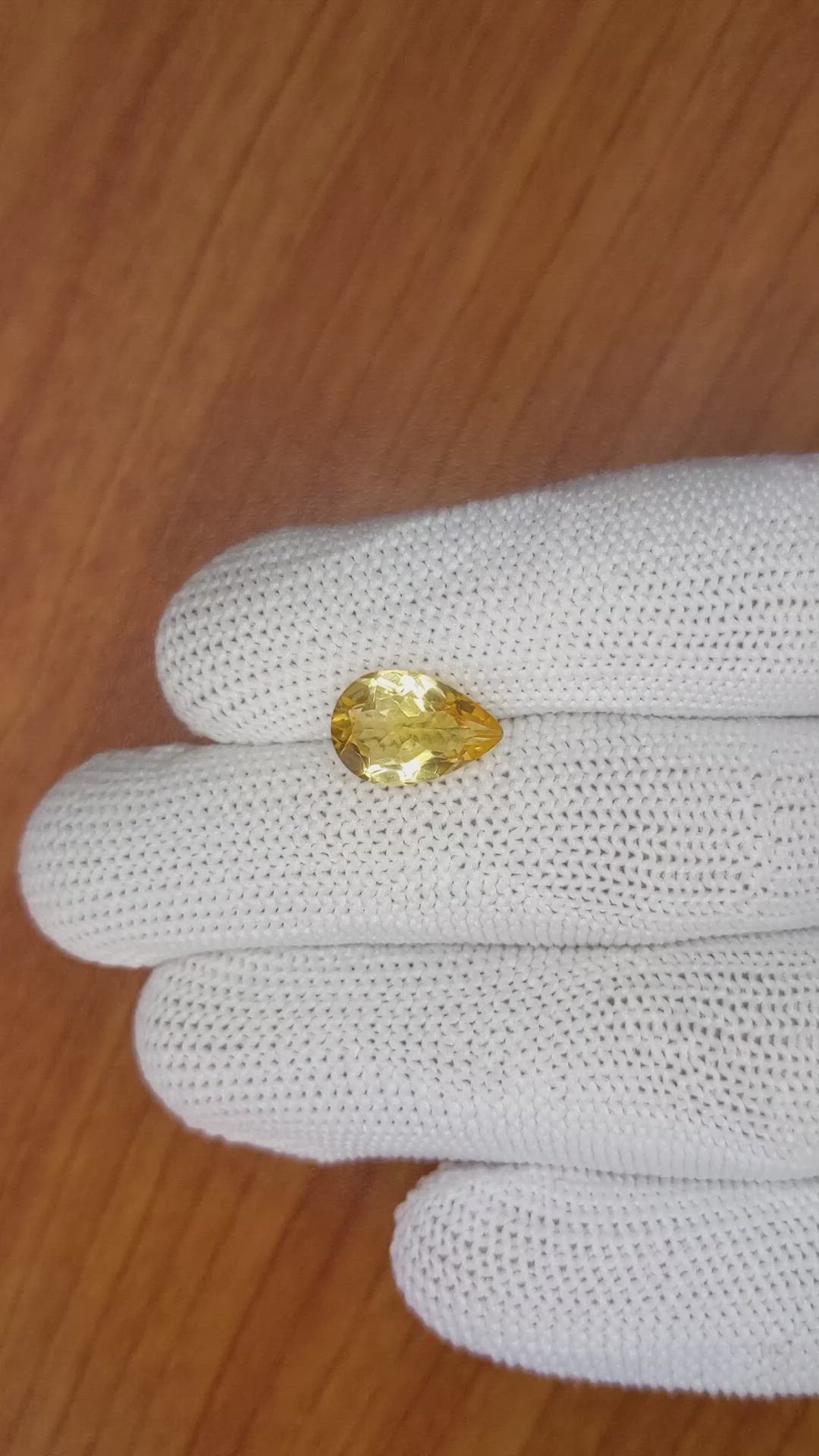 2.62 Ct. Citrine from Brazil Size Video