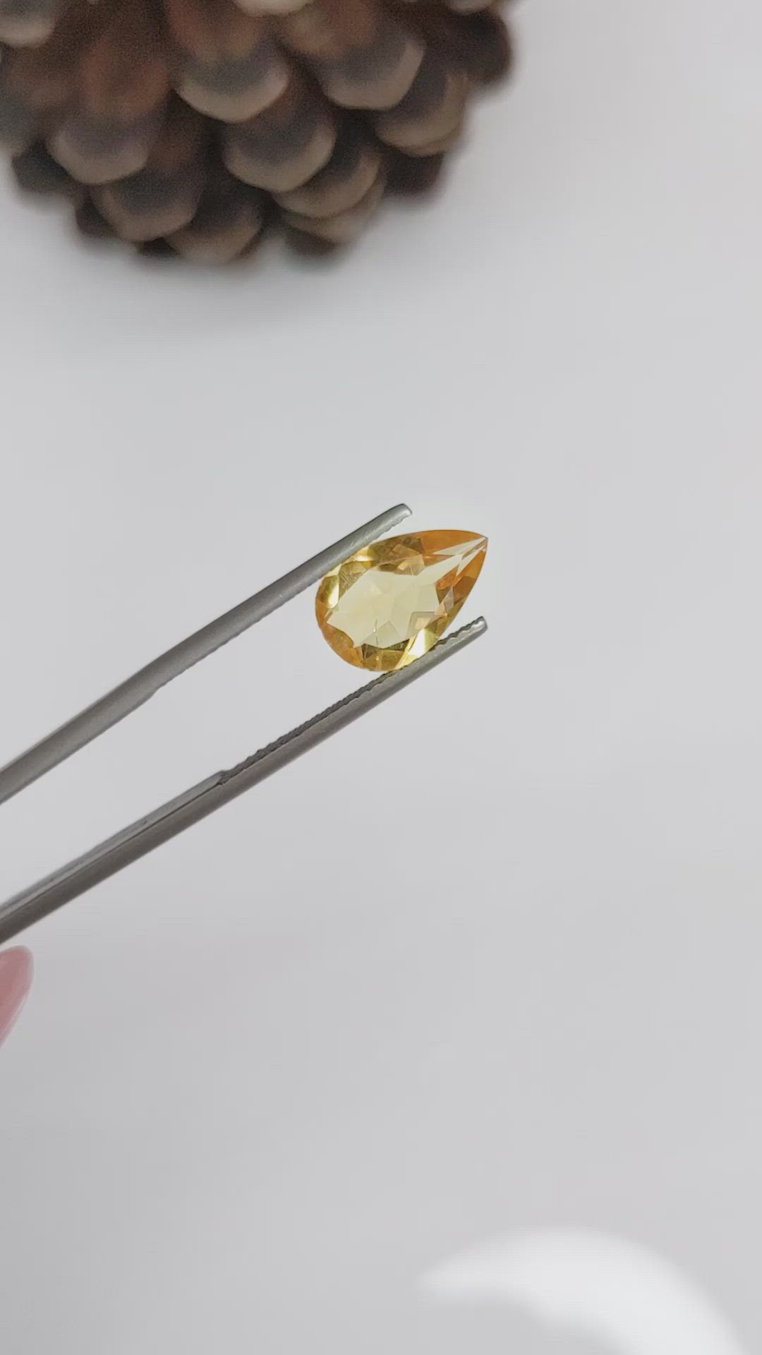 2.29 Ct. Citrine from Brazil Size Video