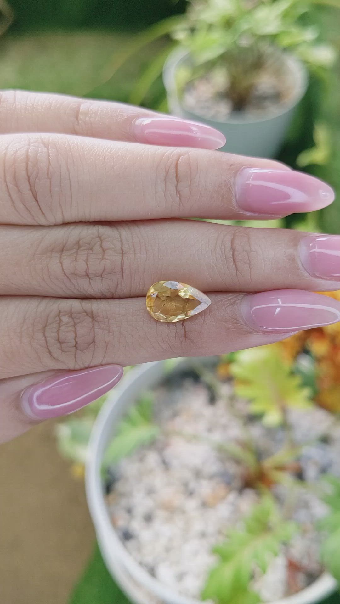 2.29 Ct. Citrine from Brazil Size Video