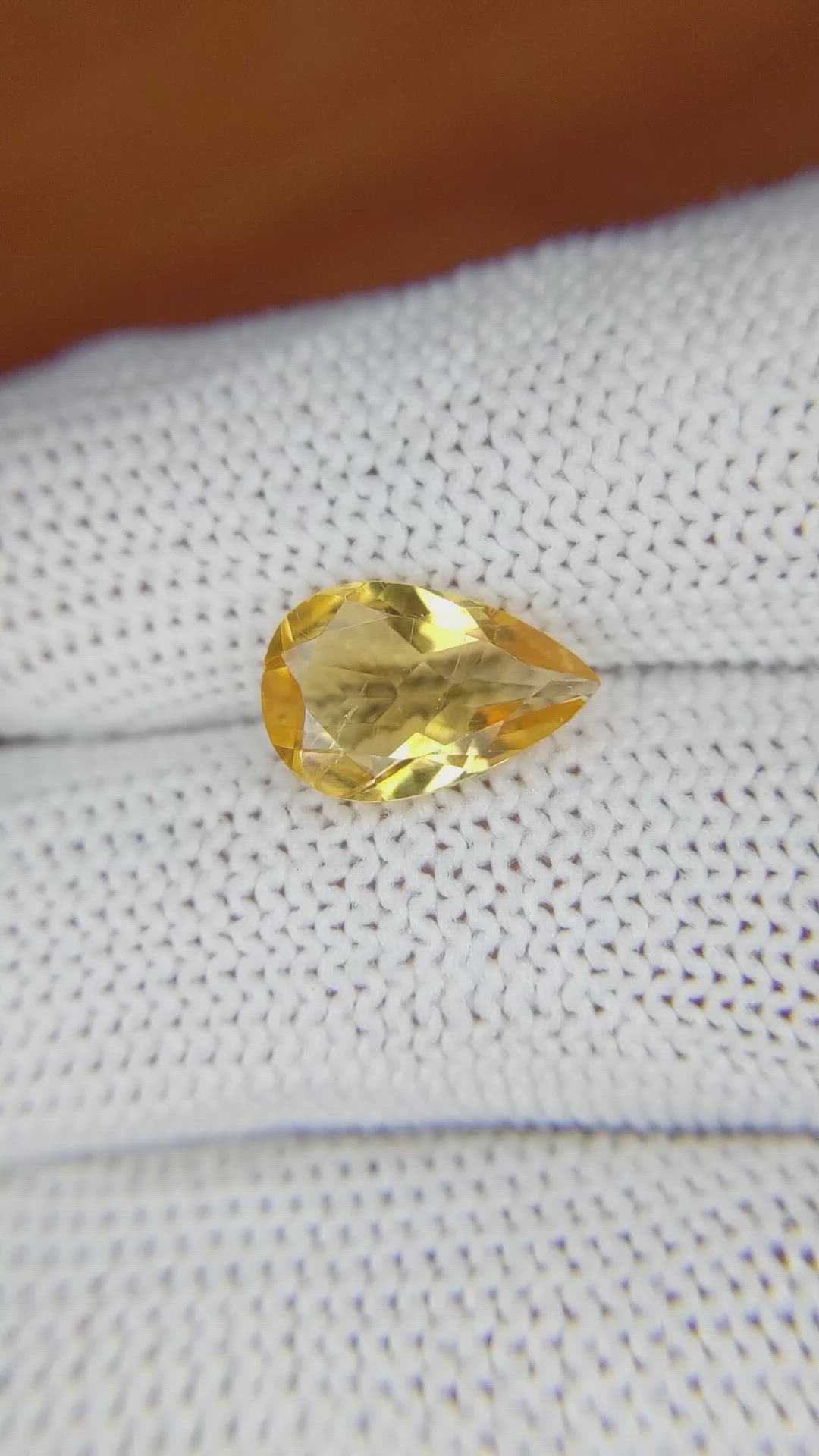 2.29 Ct. Citrine from Brazil Size Video