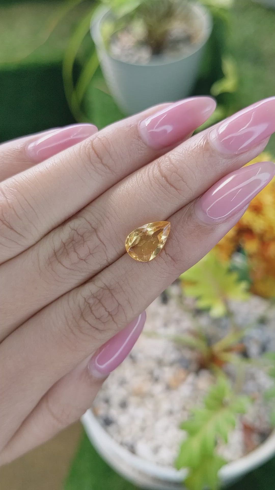 2.29 Ct. Citrine from Brazil Size Video