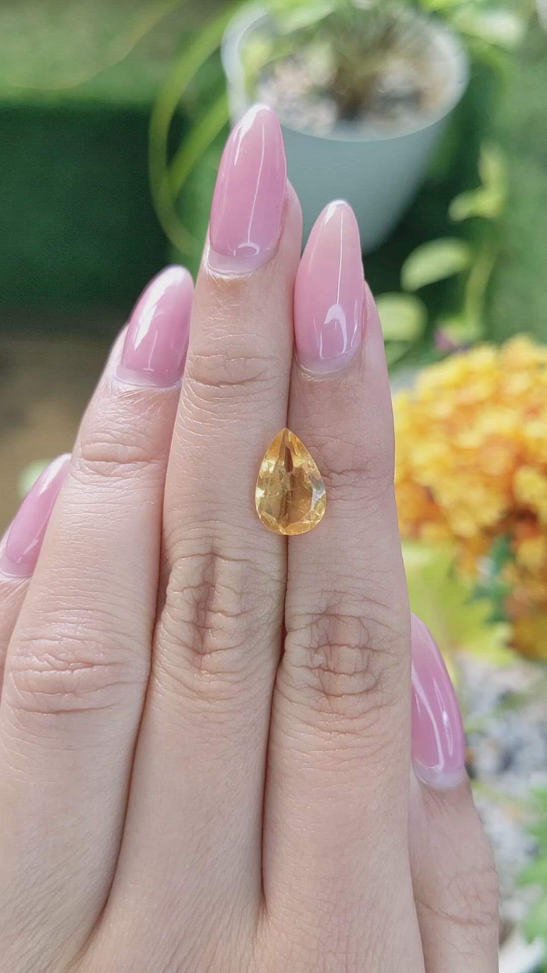 2.29 Ct. Citrine from Brazil Size Video