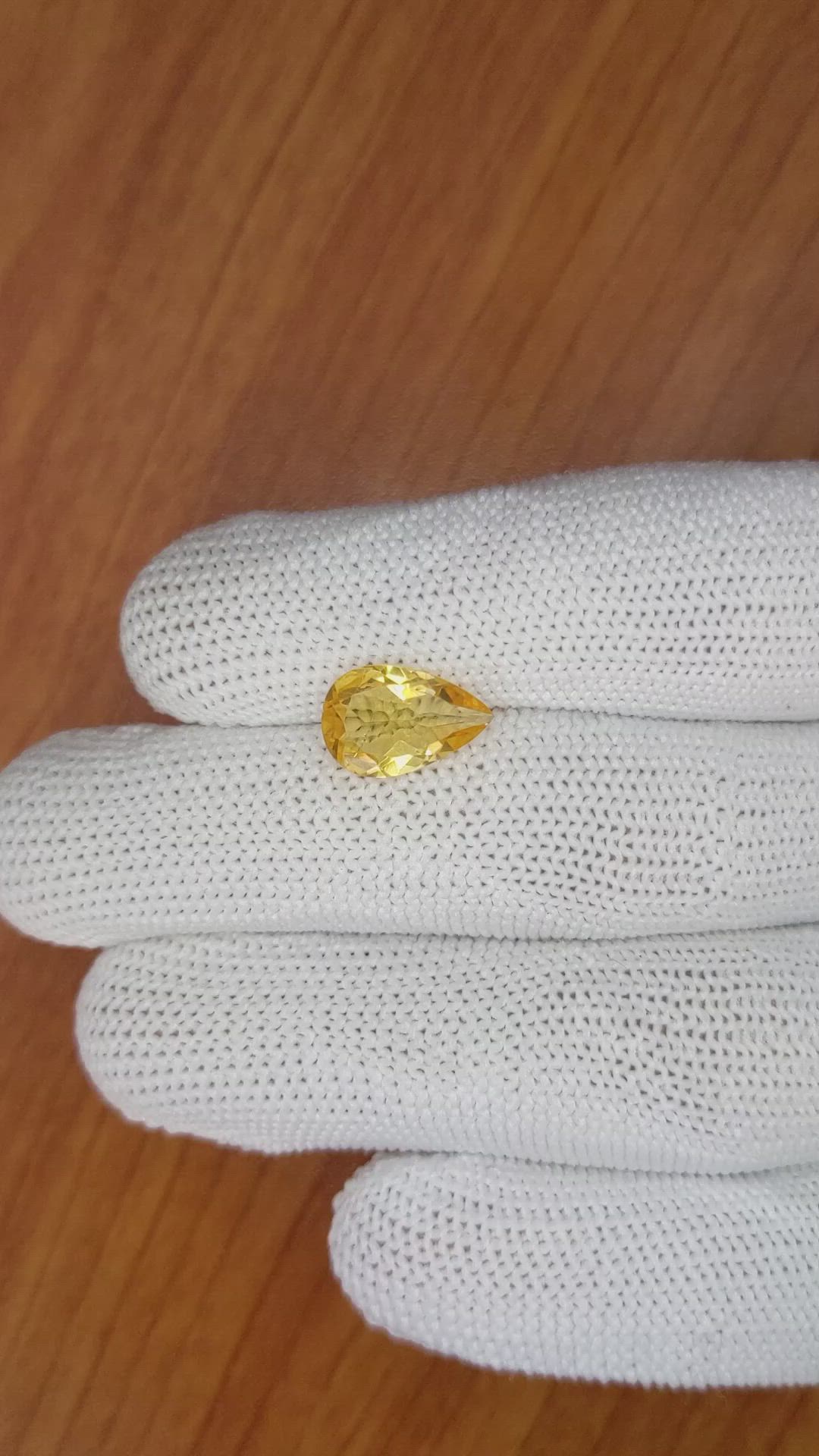 2.29 Ct. Citrine from Brazil Size Video