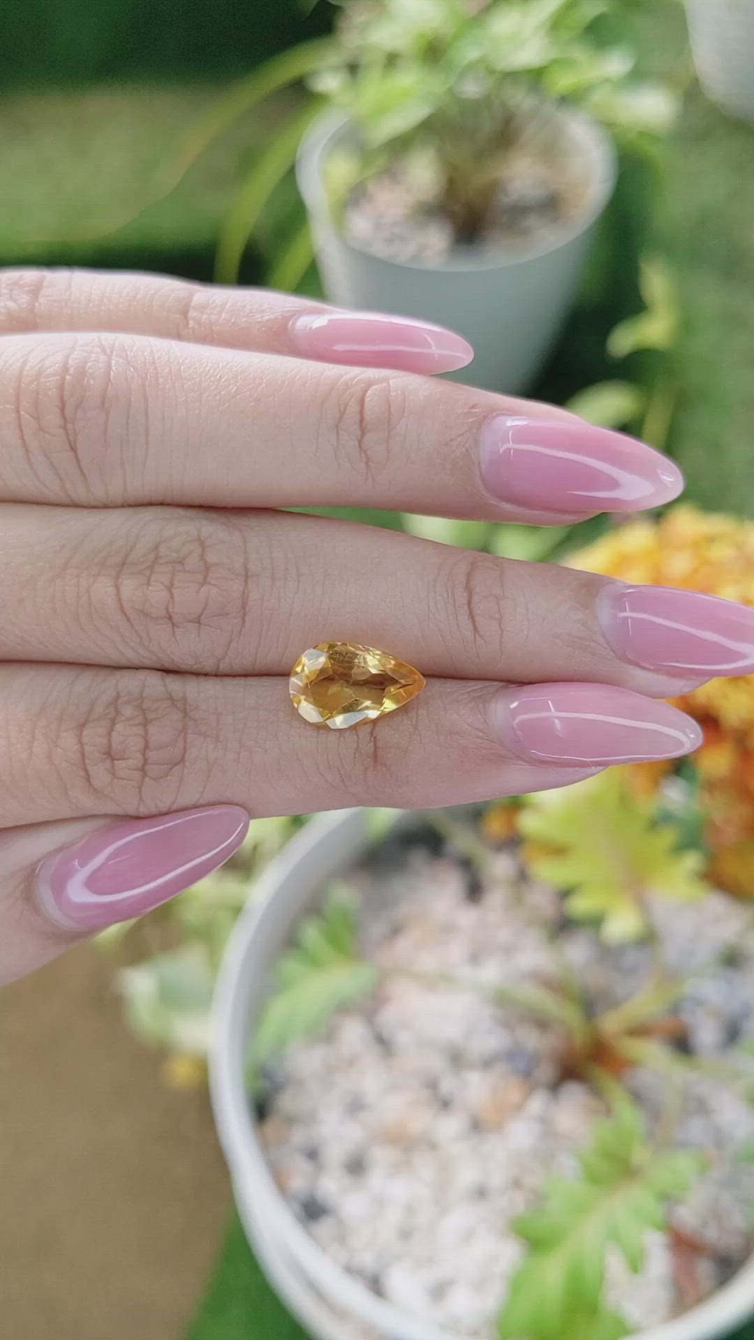 2.66 Ct. Citrine from Brazil Size Video