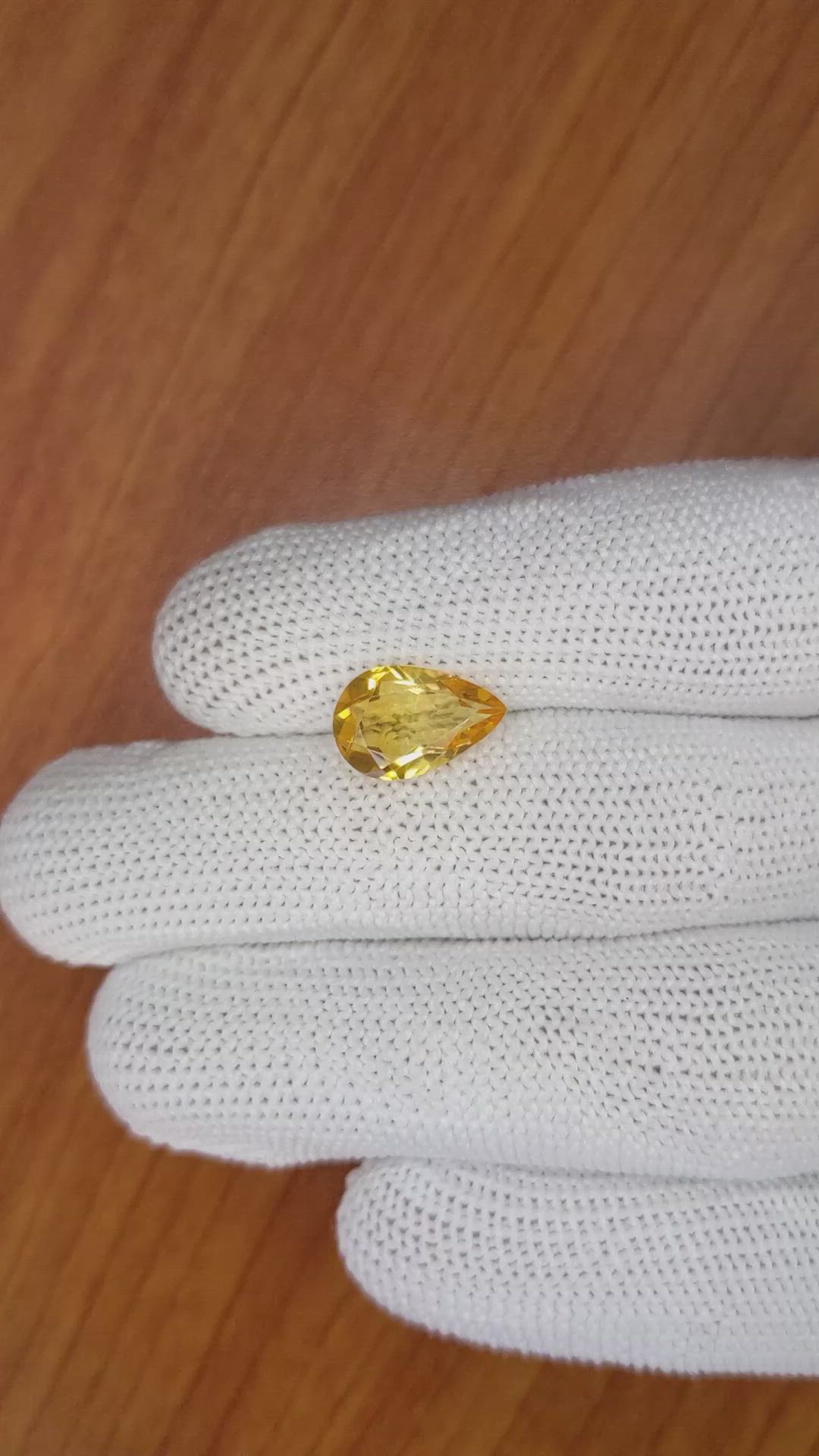 2.66 Ct. Citrine from Brazil Size Video