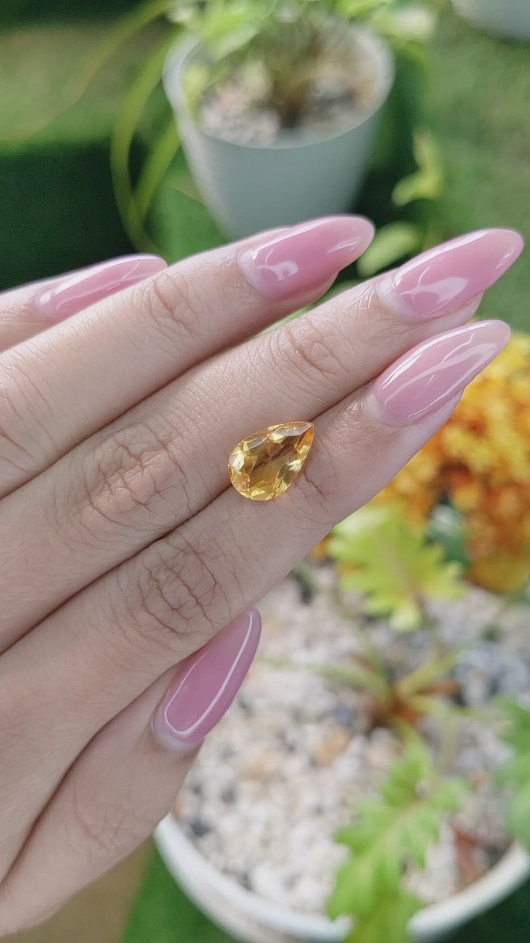 2.66 Ct. Citrine from Brazil Size Video