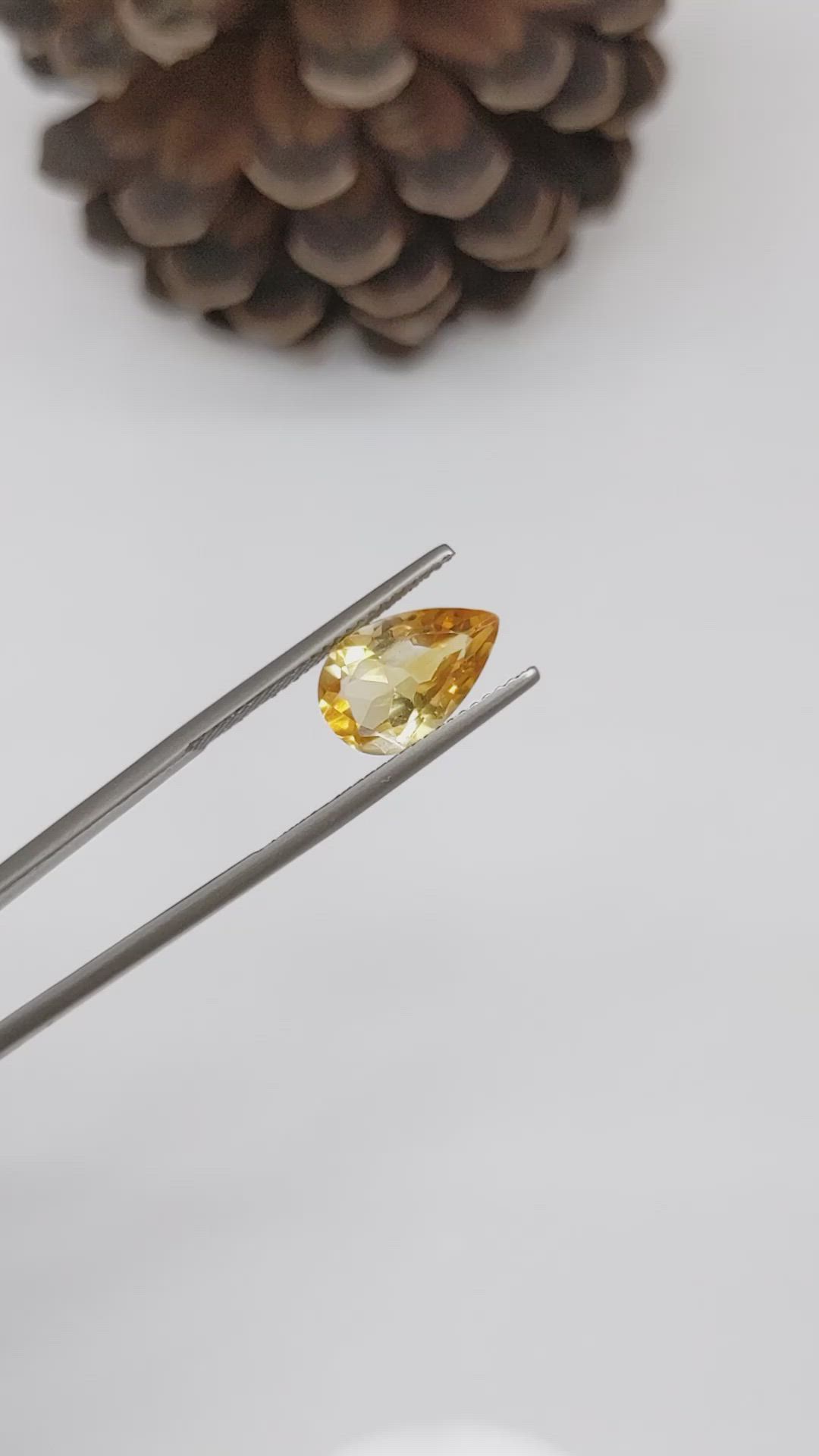 2.53 Ct. Citrine from Brazil Size Video