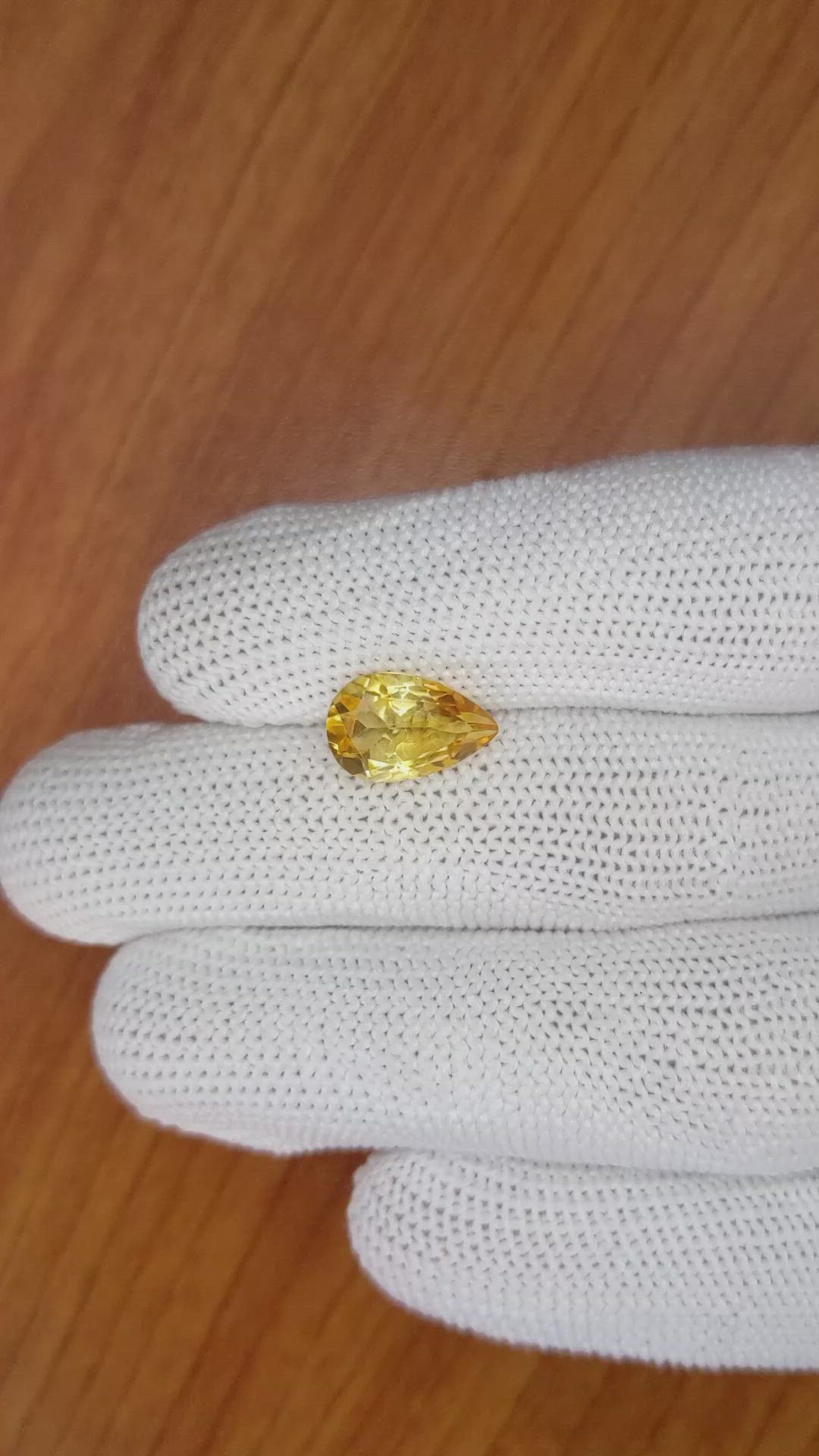 2.53 Ct. Citrine from Brazil Size Video