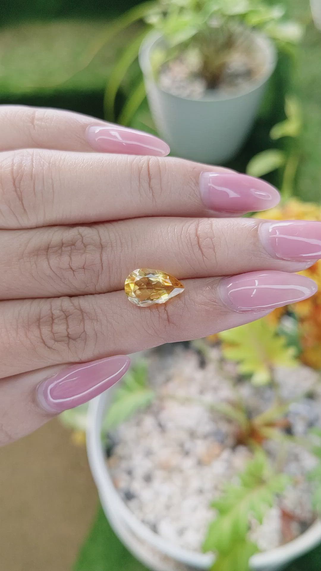 2.53 Ct. Citrine from Brazil Size Video