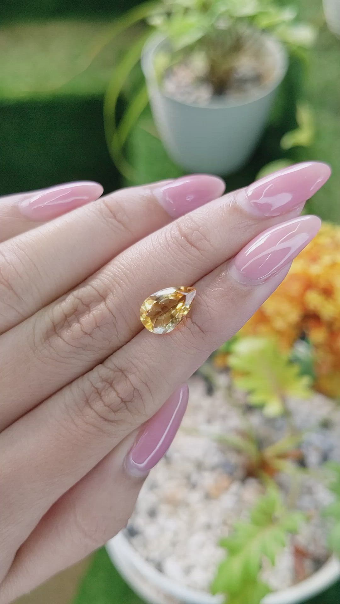 2.53 Ct. Citrine from Brazil Size Video