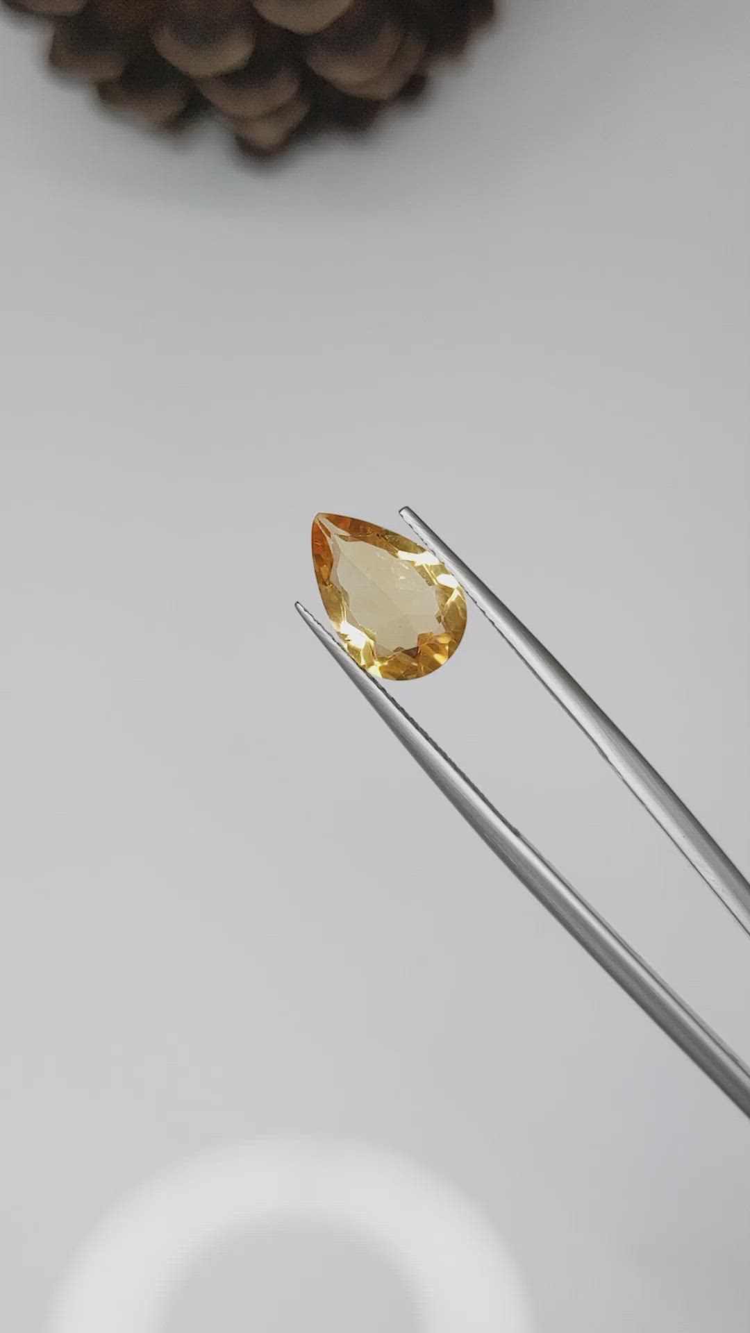 2.24 Ct. Citrine from Brazil Size Video