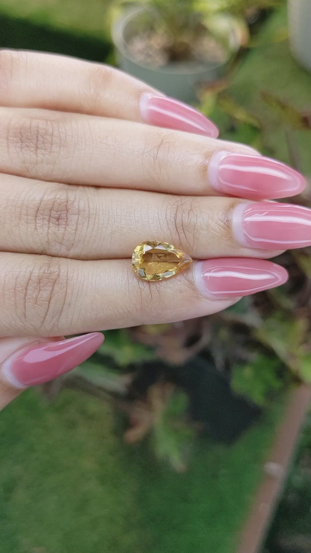 2.24 Ct. Citrine from Brazil Size Video