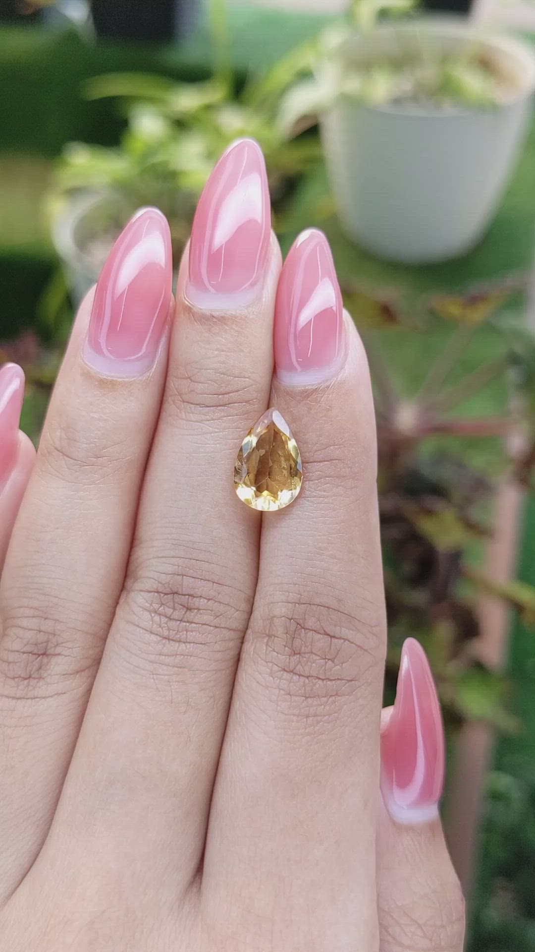 2.24 Ct. Citrine from Brazil Size Video
