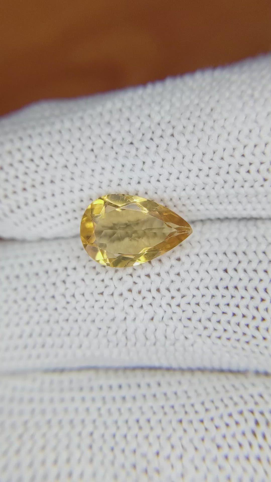 2.24 Ct. Citrine from Brazil Size Video