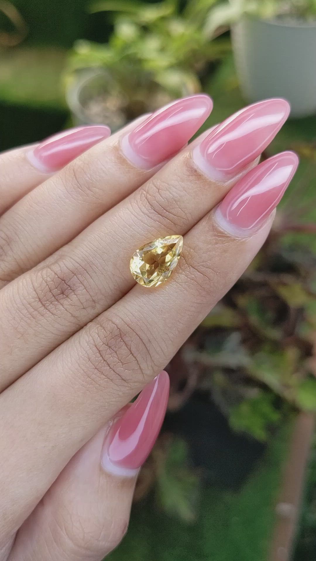 3.03 Ct. Citrine from Brazil Size Video