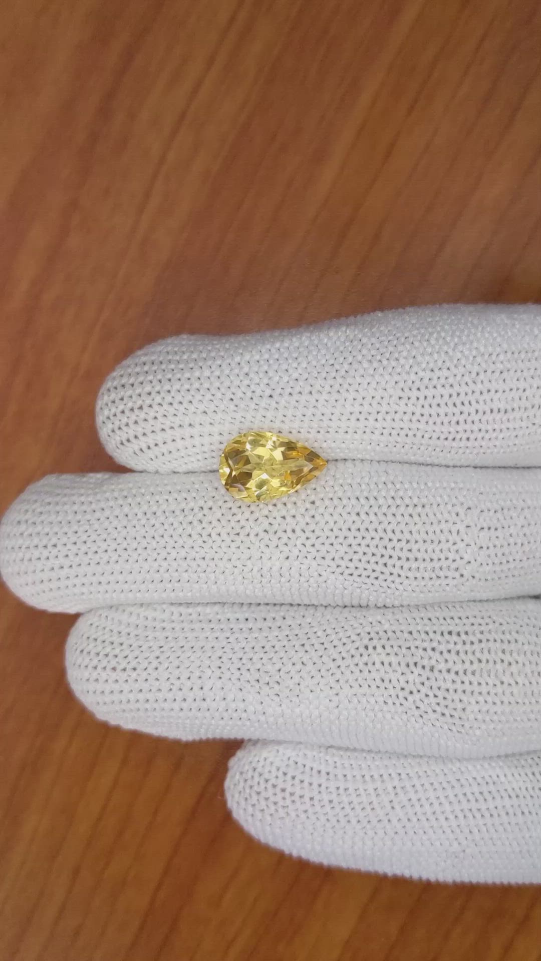 3.03 Ct. Citrine from Brazil Size Video