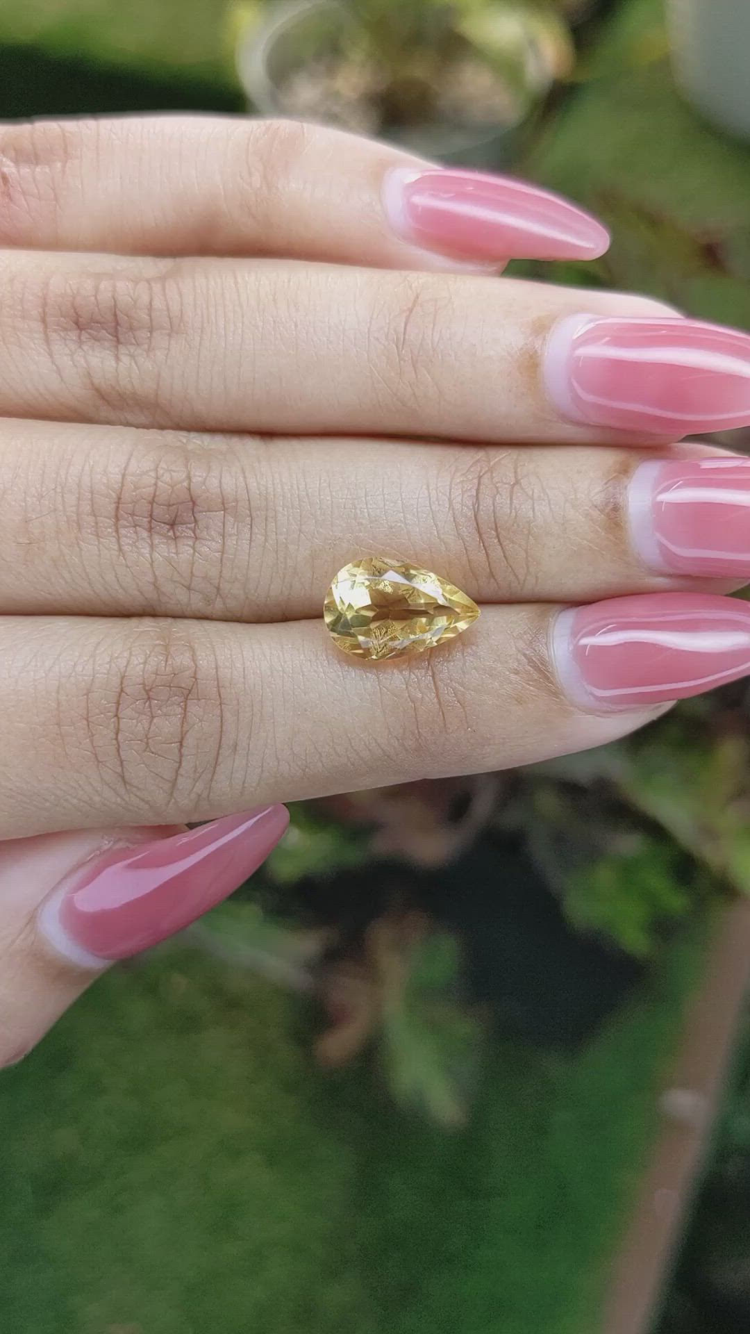 3.03 Ct. Citrine from Brazil Size Video
