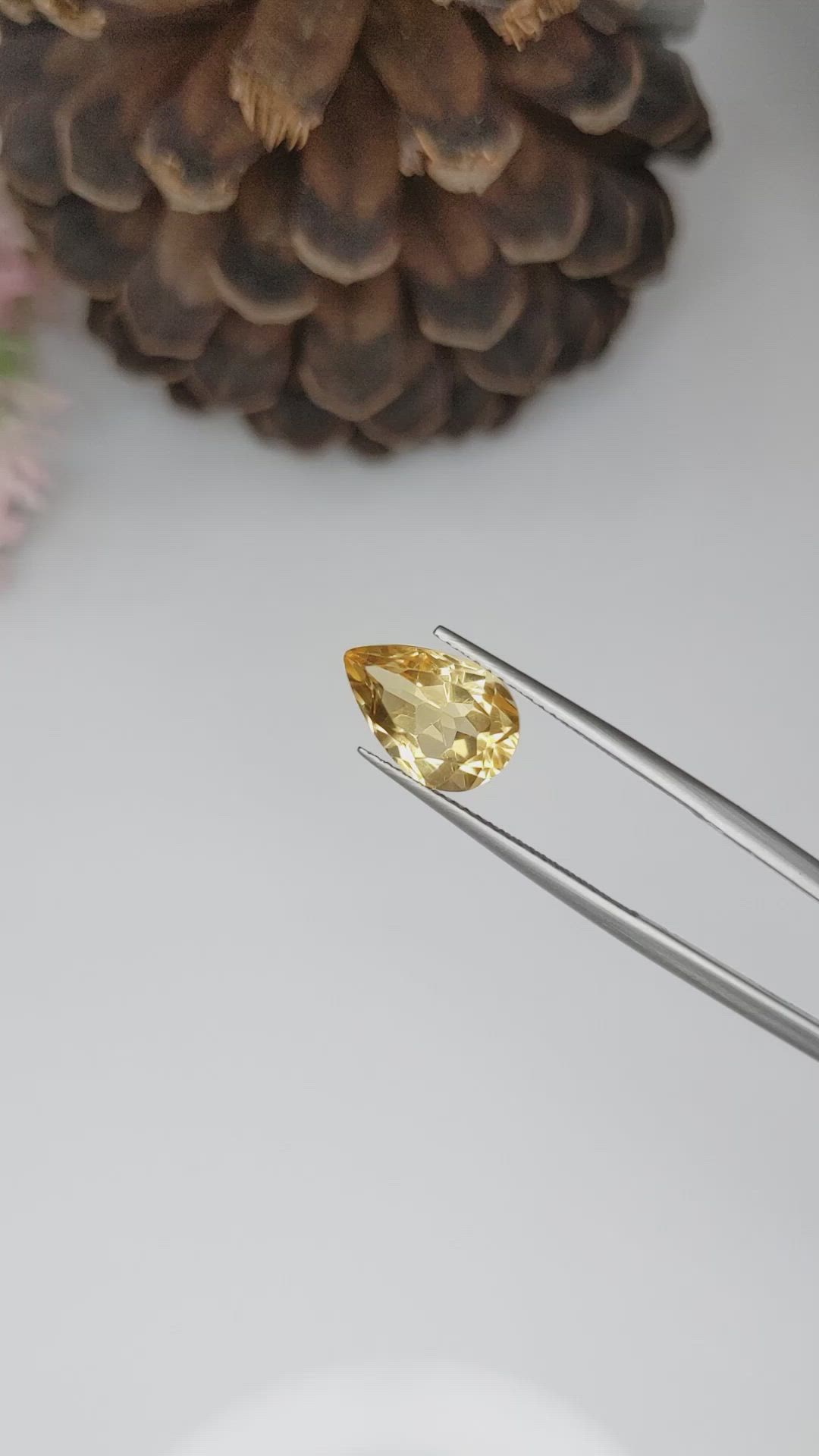 3.03 Ct. Citrine from Brazil Size Video