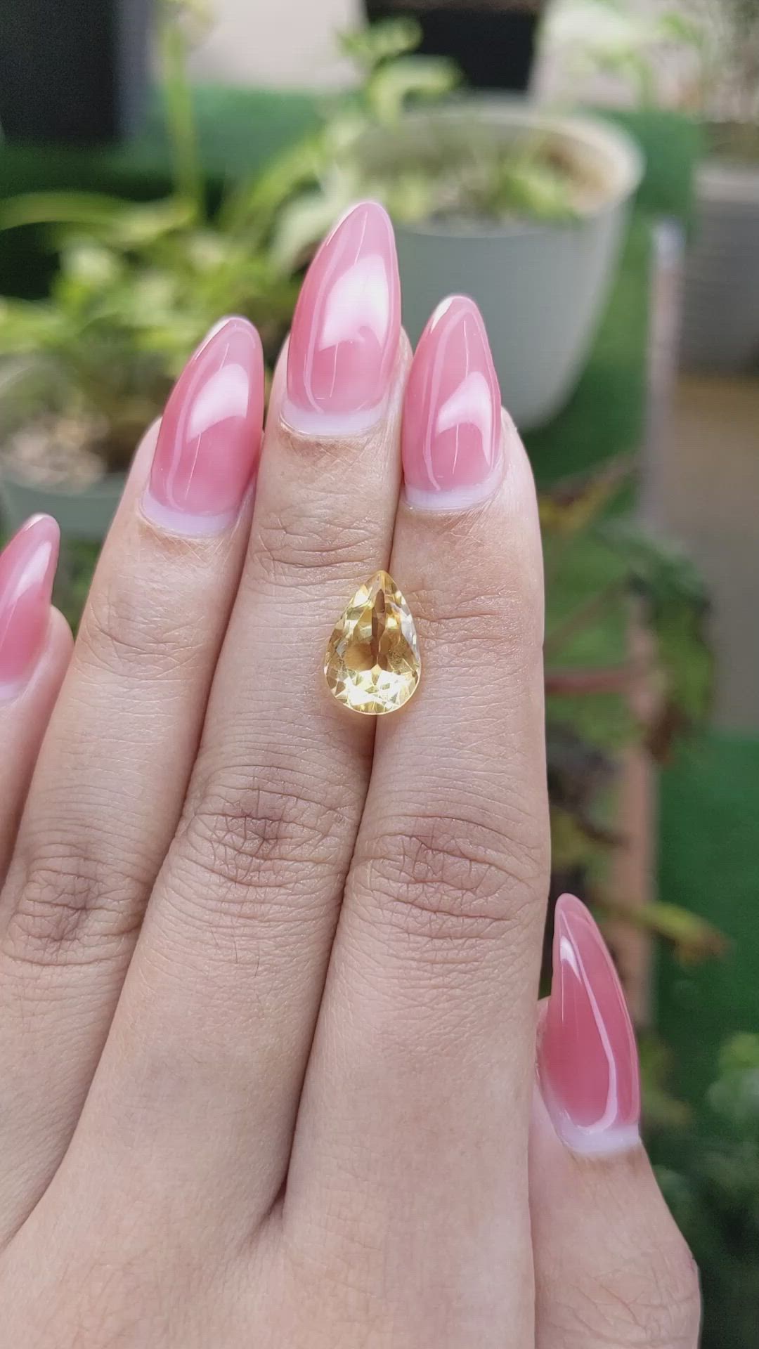 3.03 Ct. Citrine from Brazil Size Video