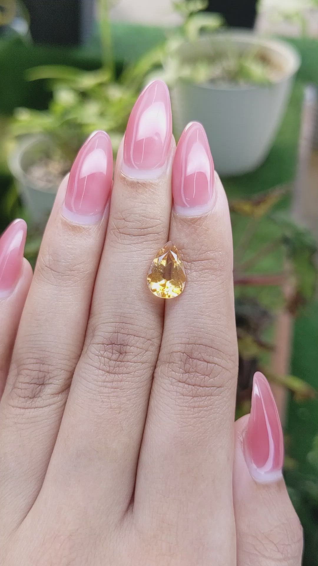 2.33 Ct. Citrine from Brazil Size Video