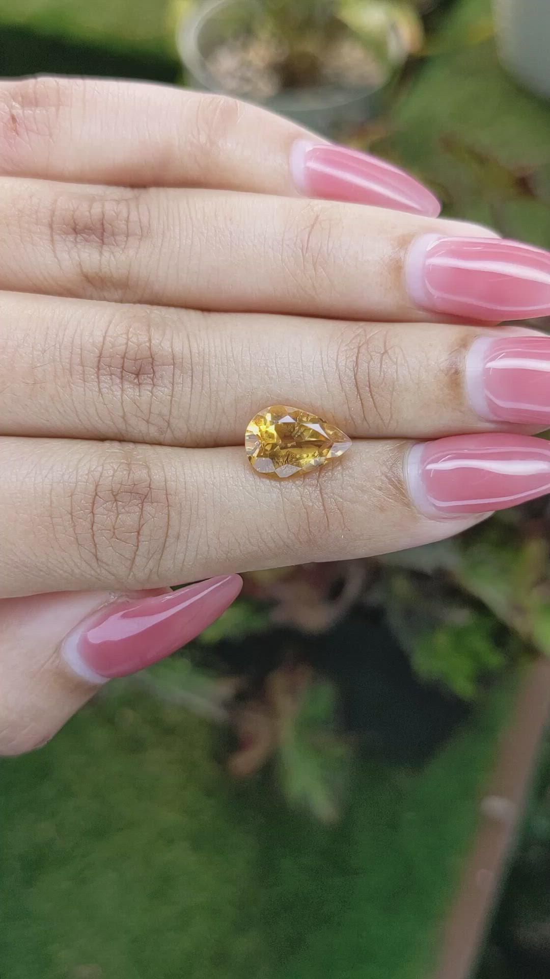 2.33 Ct. Citrine from Brazil Size Video