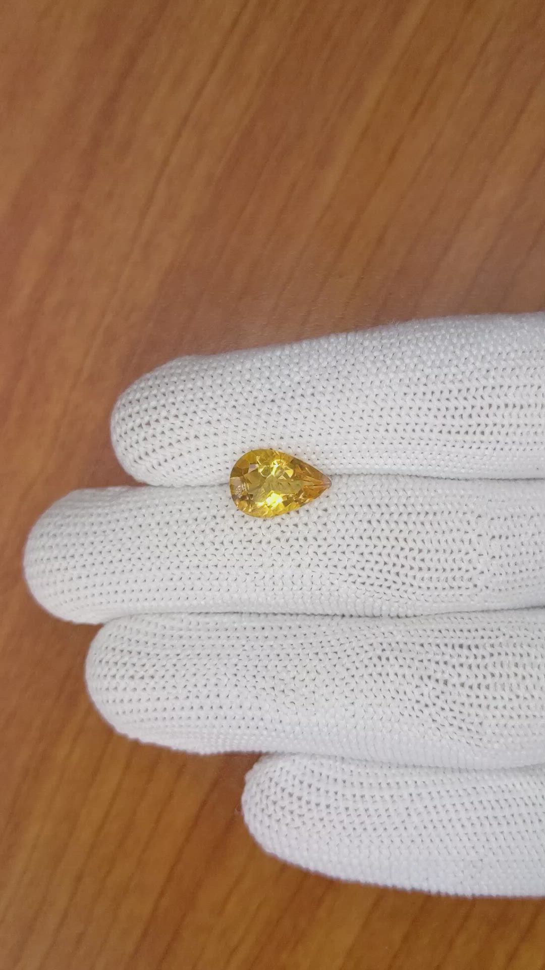 2.33 Ct. Citrine from Brazil Size Video