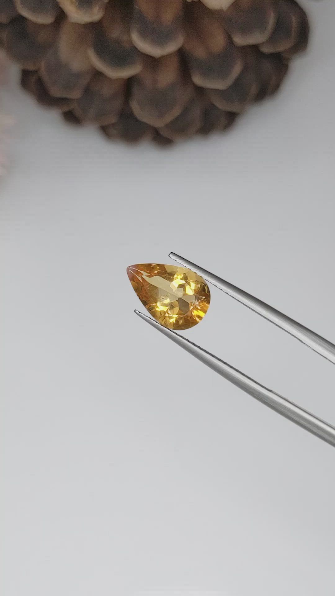 2.33 Ct. Citrine from Brazil Size Video