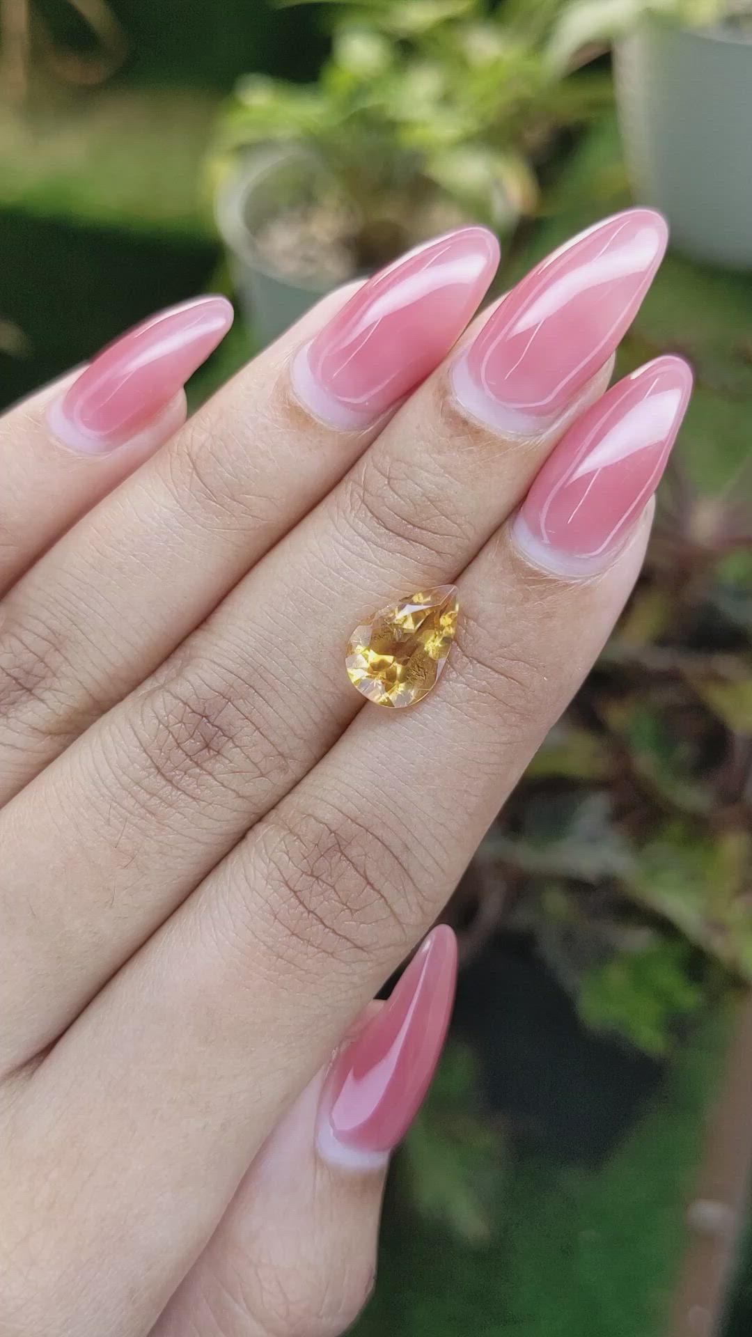 2.33 Ct. Citrine from Brazil Size Video