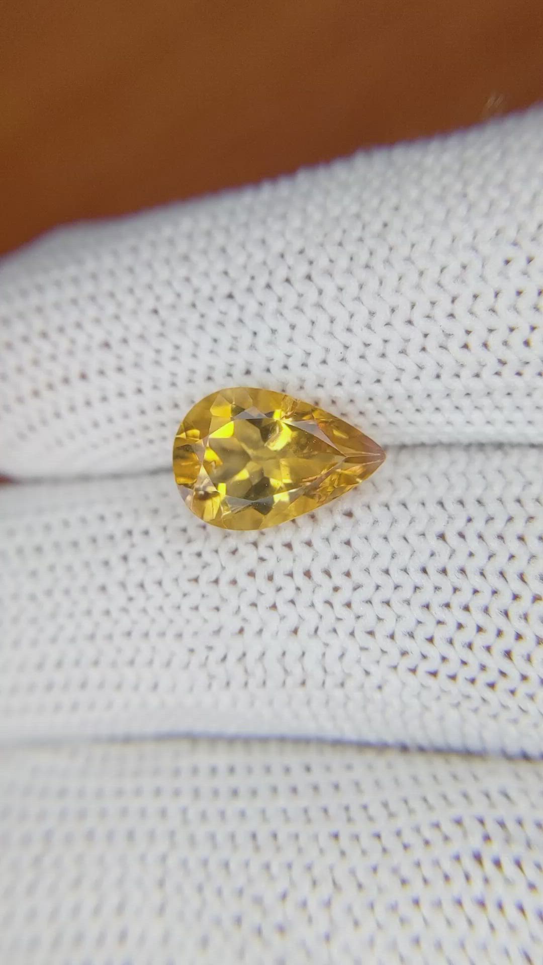 2.33 Ct. Citrine from Brazil Size Video