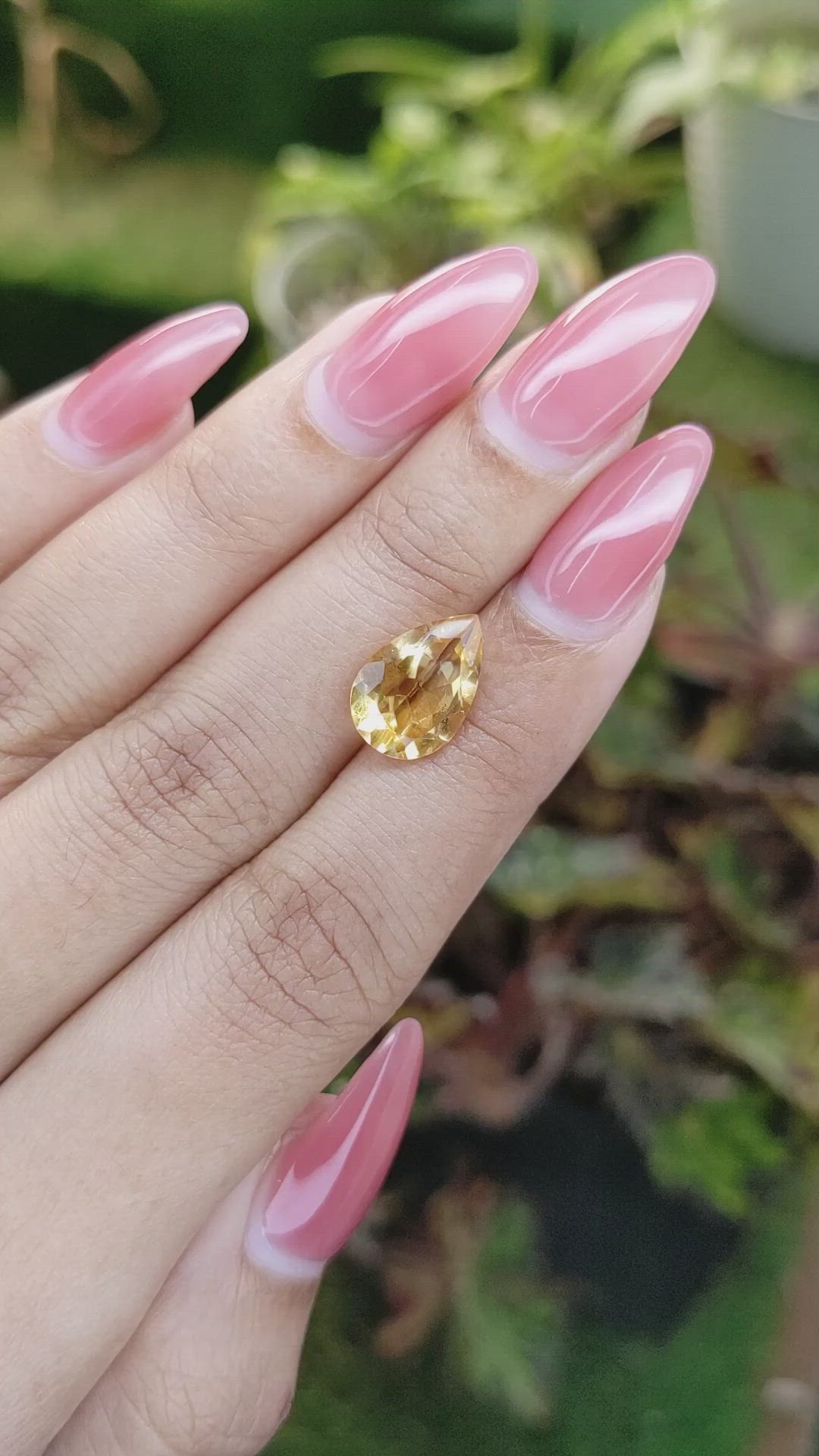 2.93 Ct. Citrine from Brazil Size Video